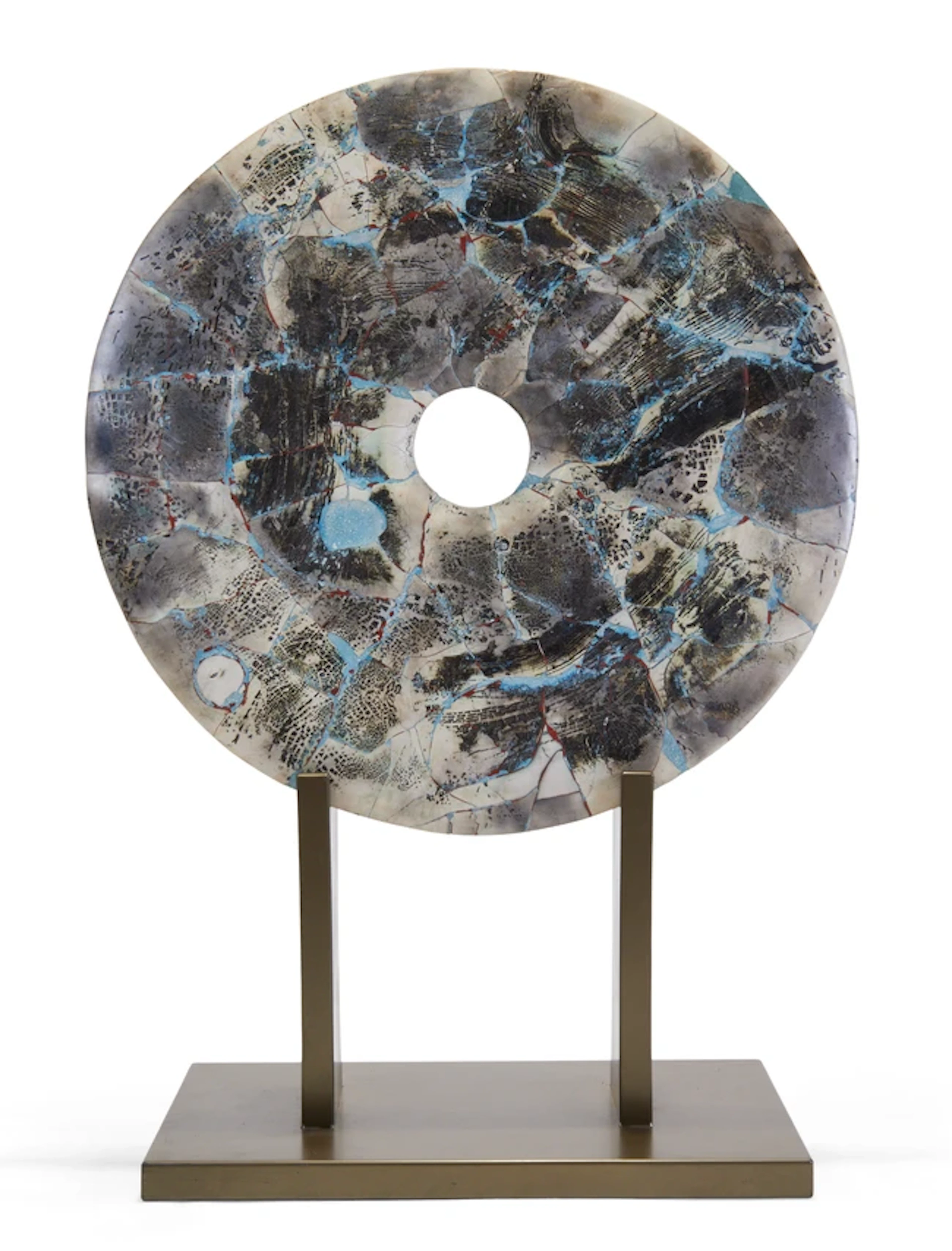 Peter Hayes (b.1946) Monumental disc and stand
