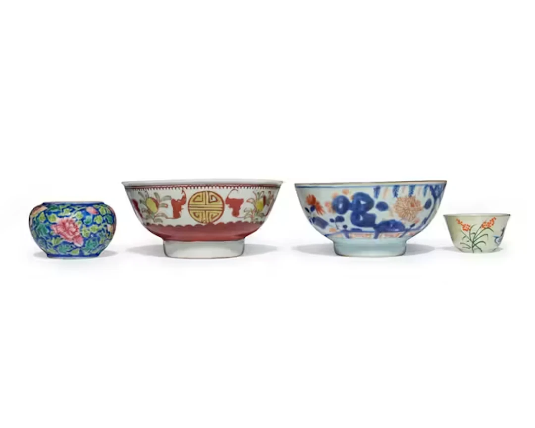 Four Chinese porcelains 18th - 20th century Comprising...