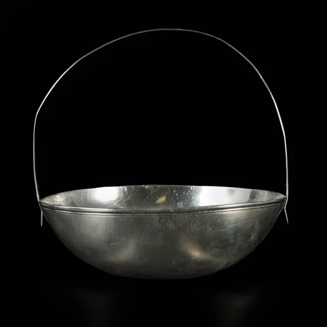An Ottoman silver bowl with handle