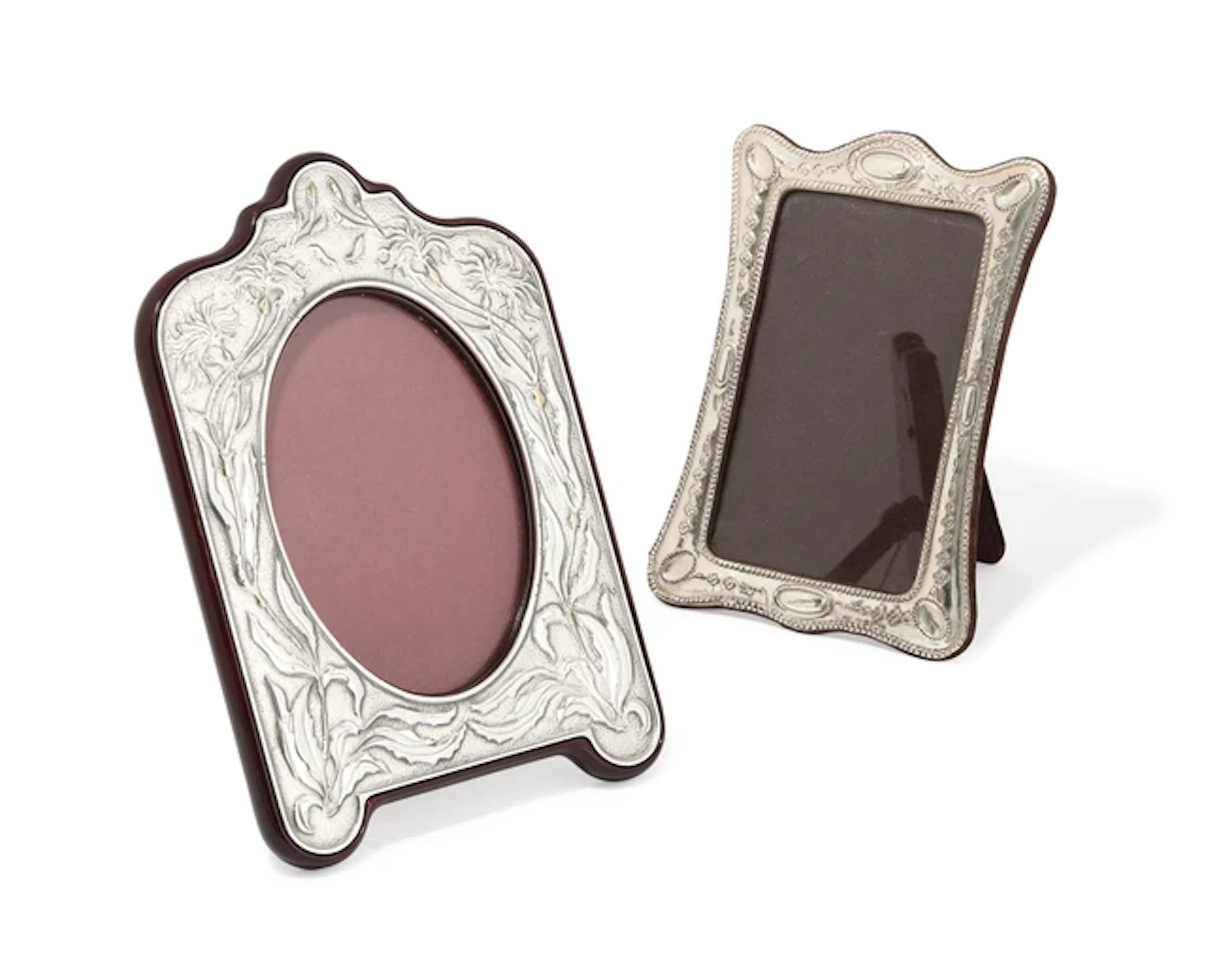 An Italian silver-mounted photograph frame