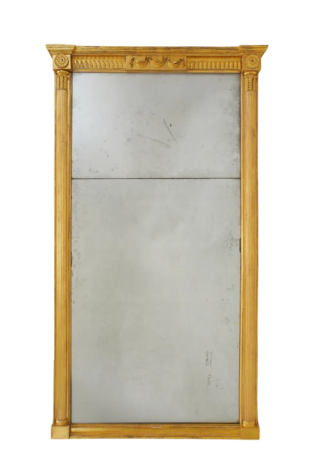 A George III giltwood pier mirror