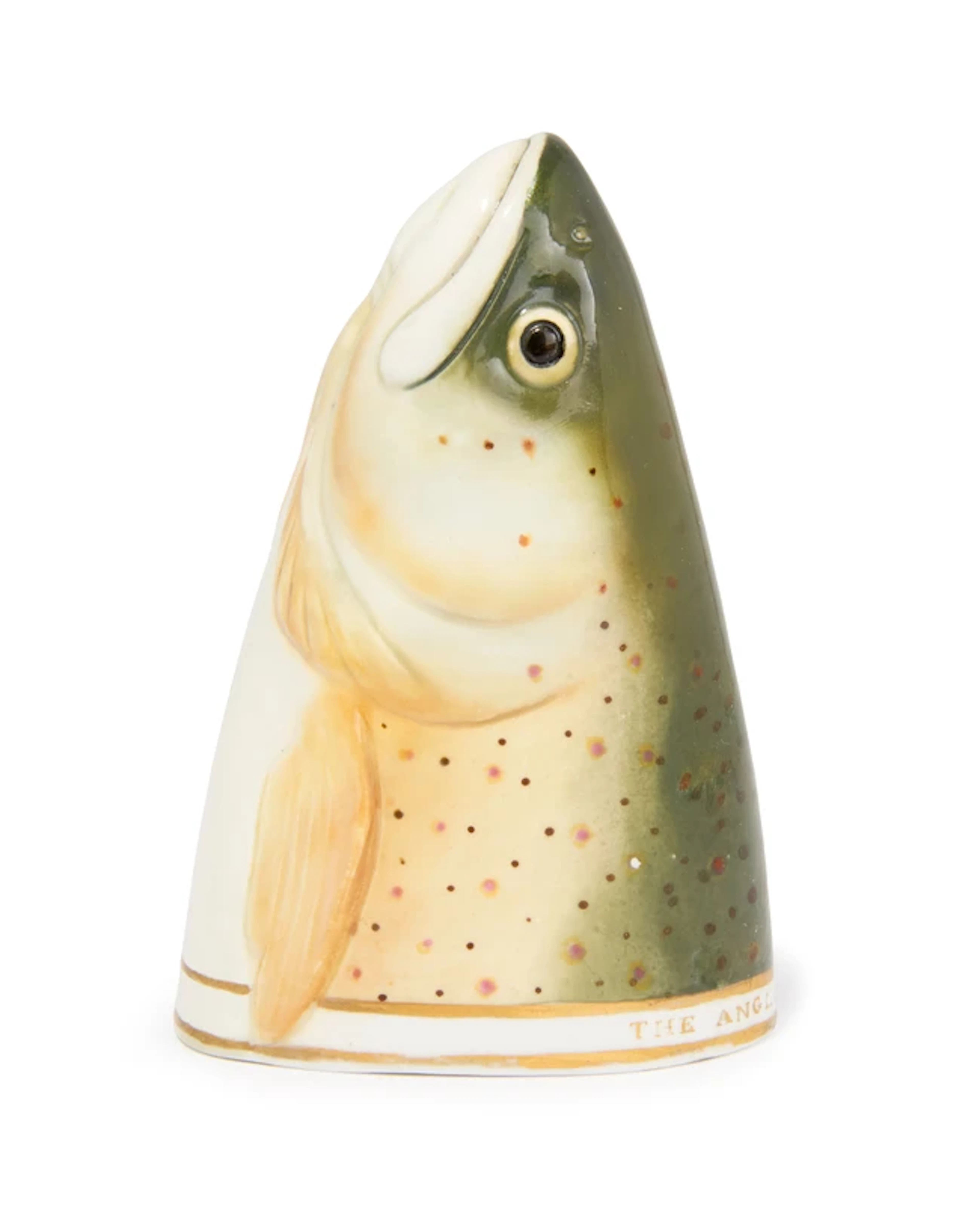 A Derby porcelain stirrup cup