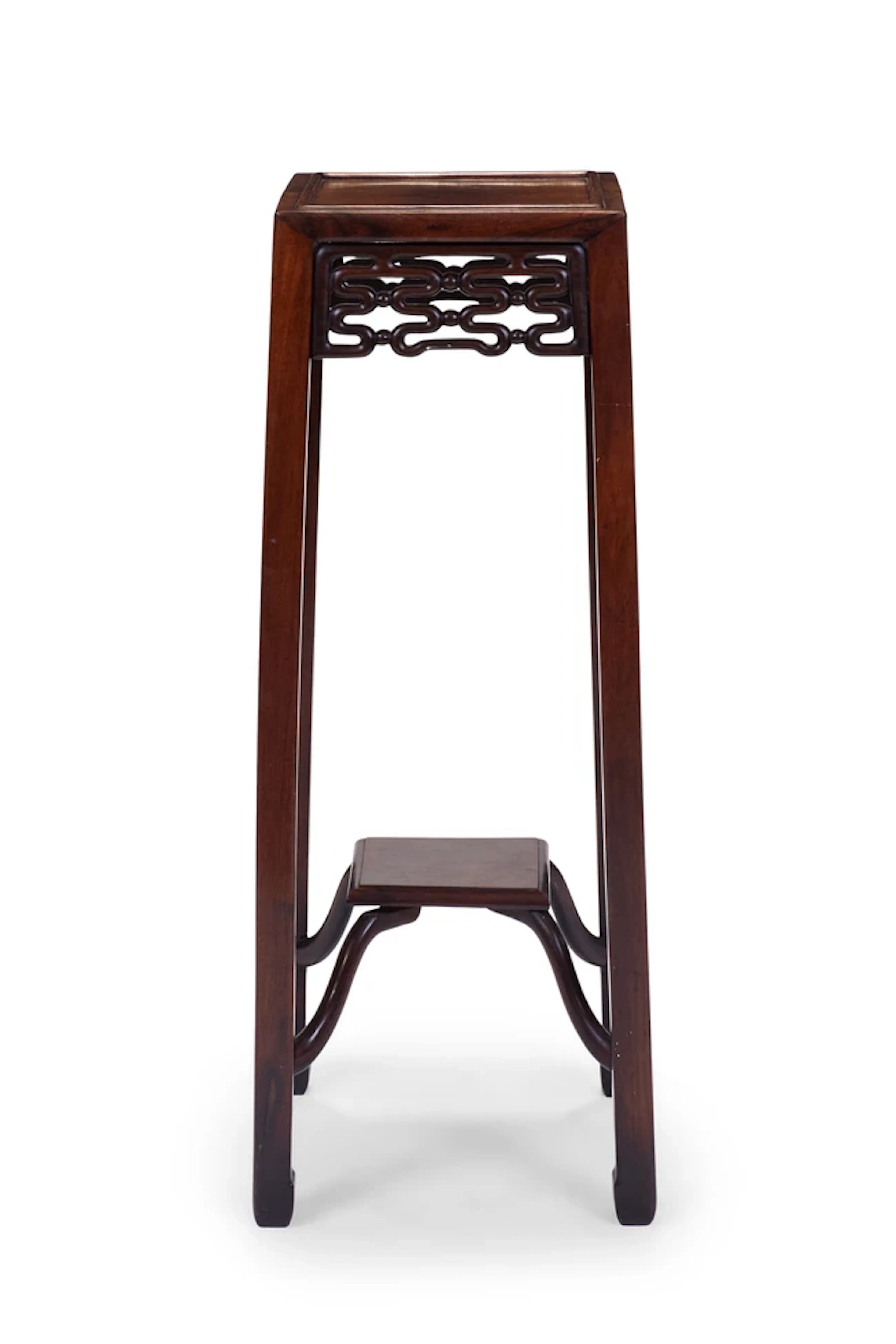 A Chinese Ming-style hongmu incense stand Late Qing...