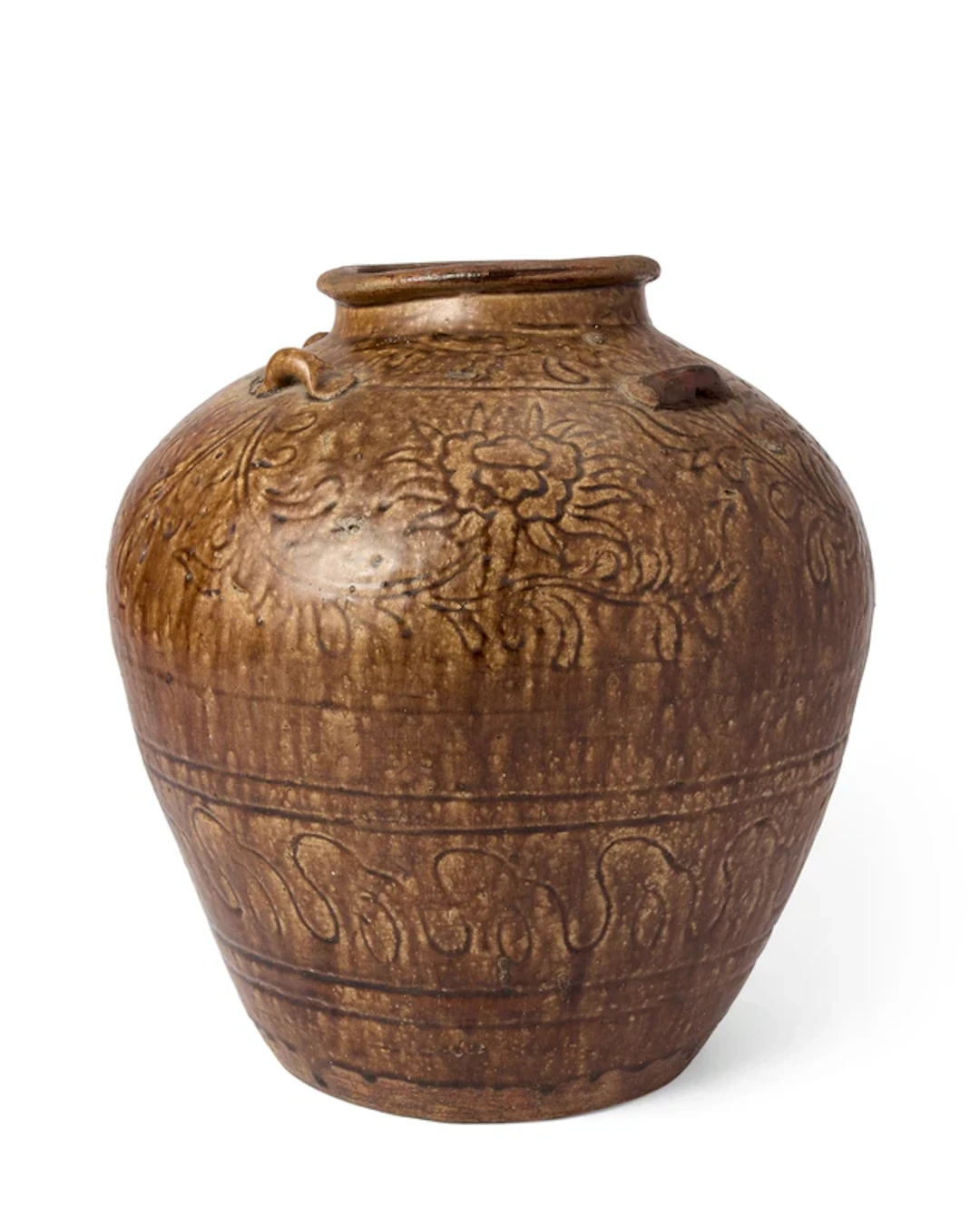 A Chinese 'Martaban' brown-glazed storage jar 16th - 19th...
