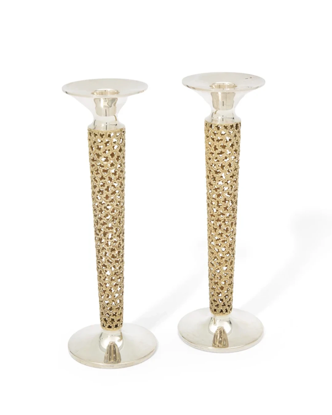 A pair of Elizabeth II silver candlesticks