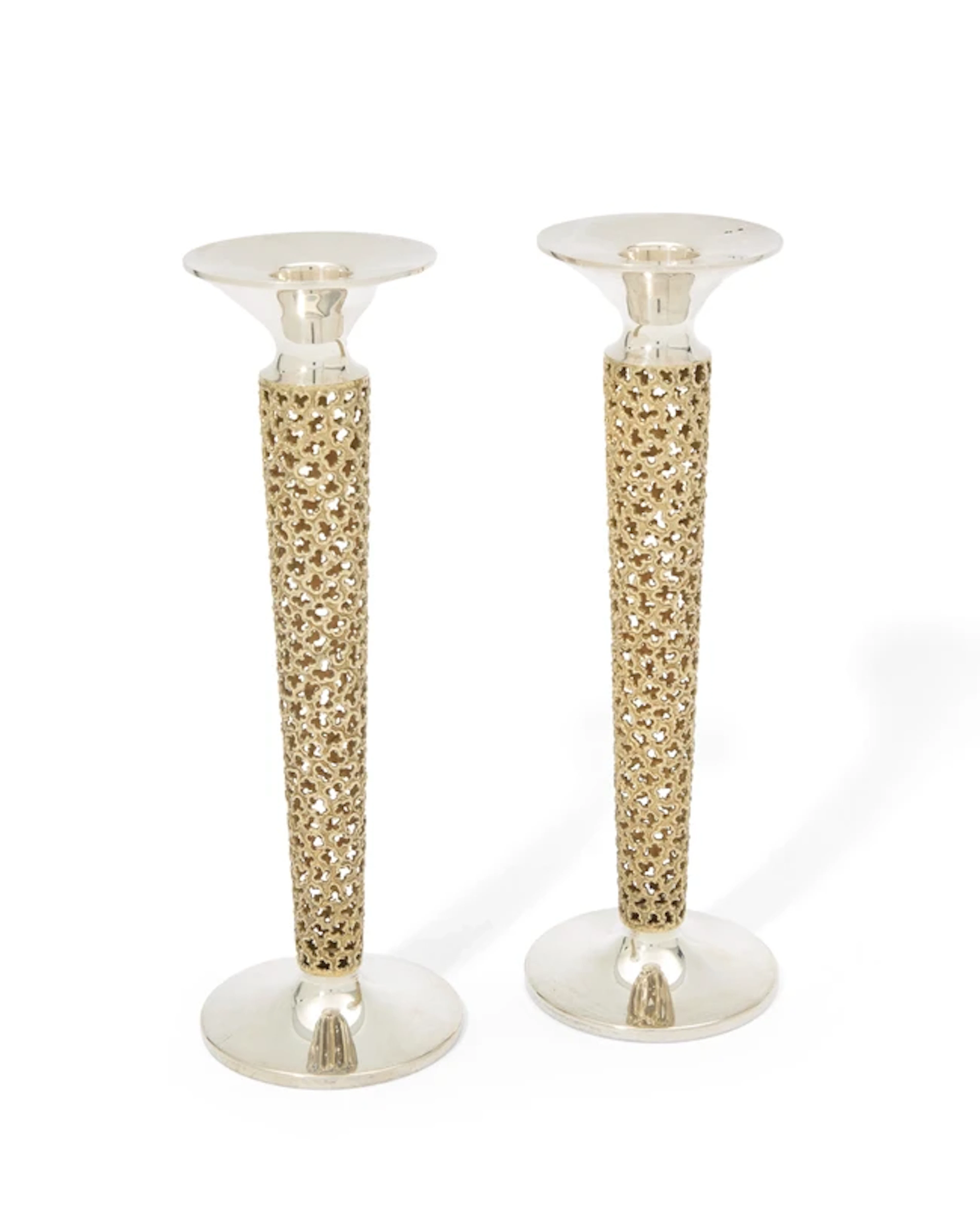 A pair of Elizabeth II silver candlesticks