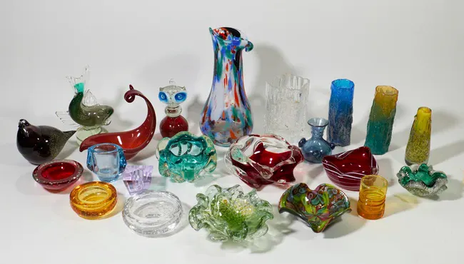Large collection of Murano and European studio glass