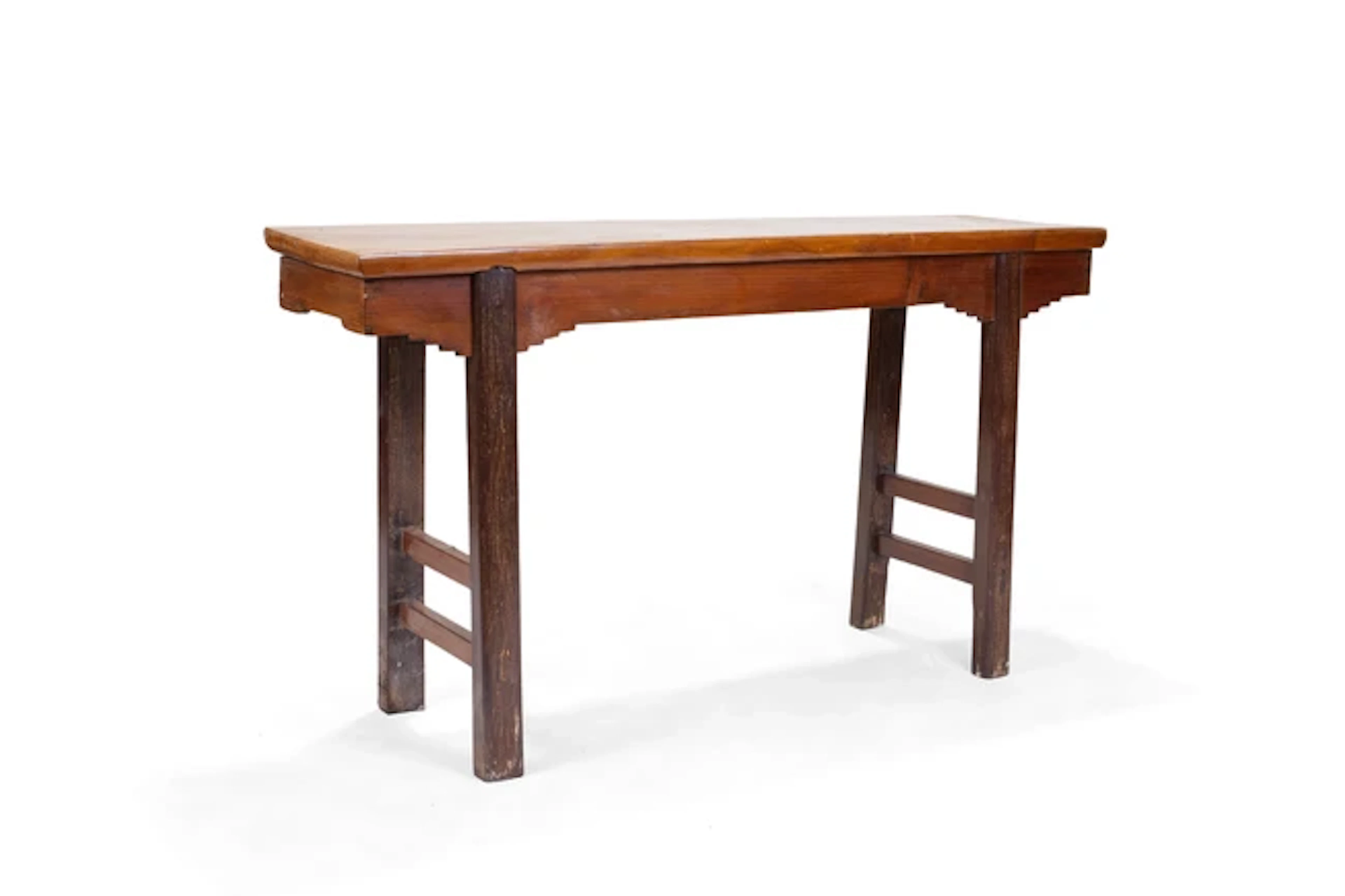 A Chinese hardwood altar table Early/mid 20th century Of robust construction