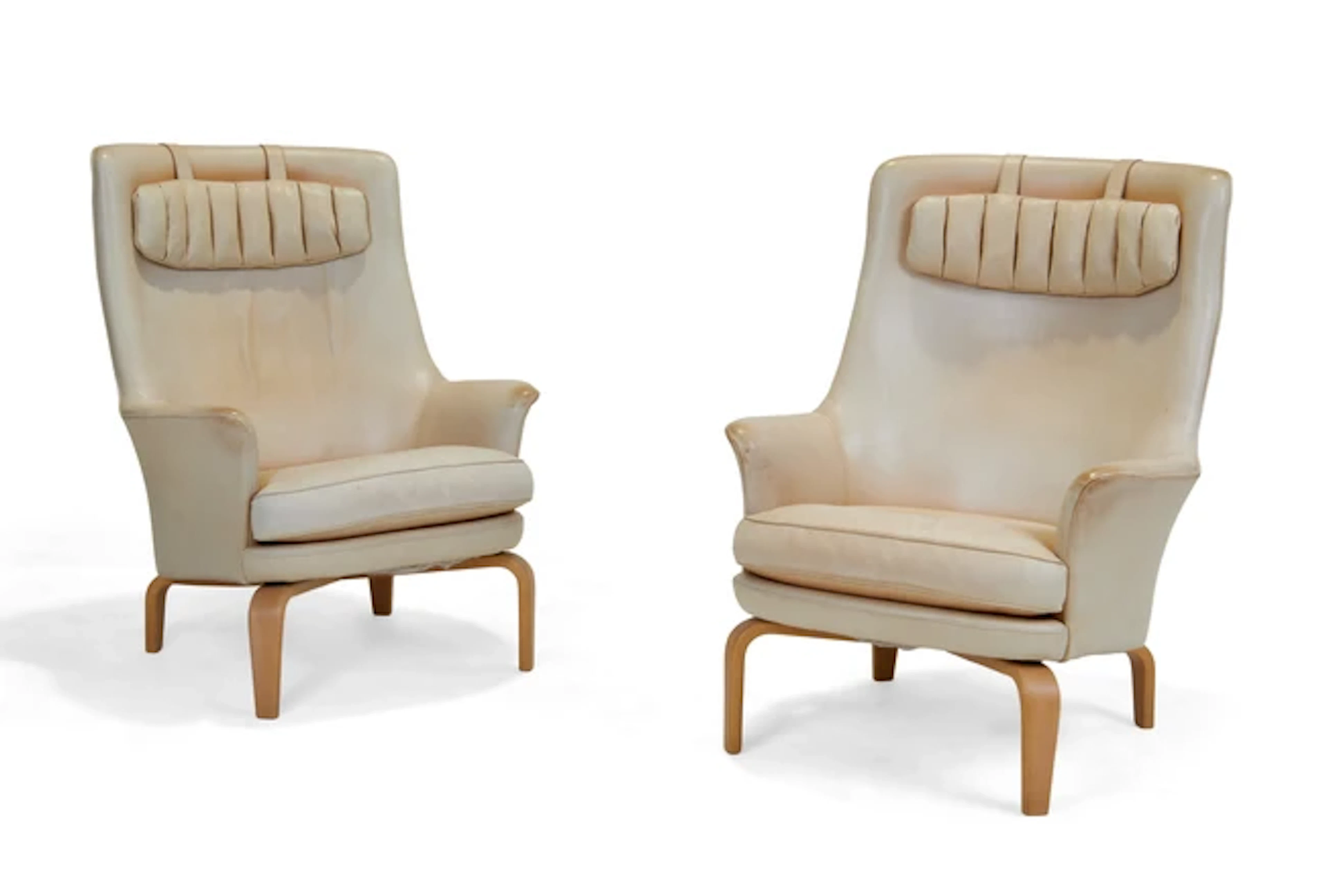 Arne Norell (1917-1971) for Norell Möbel AB Pair of Pilot lounge chairs