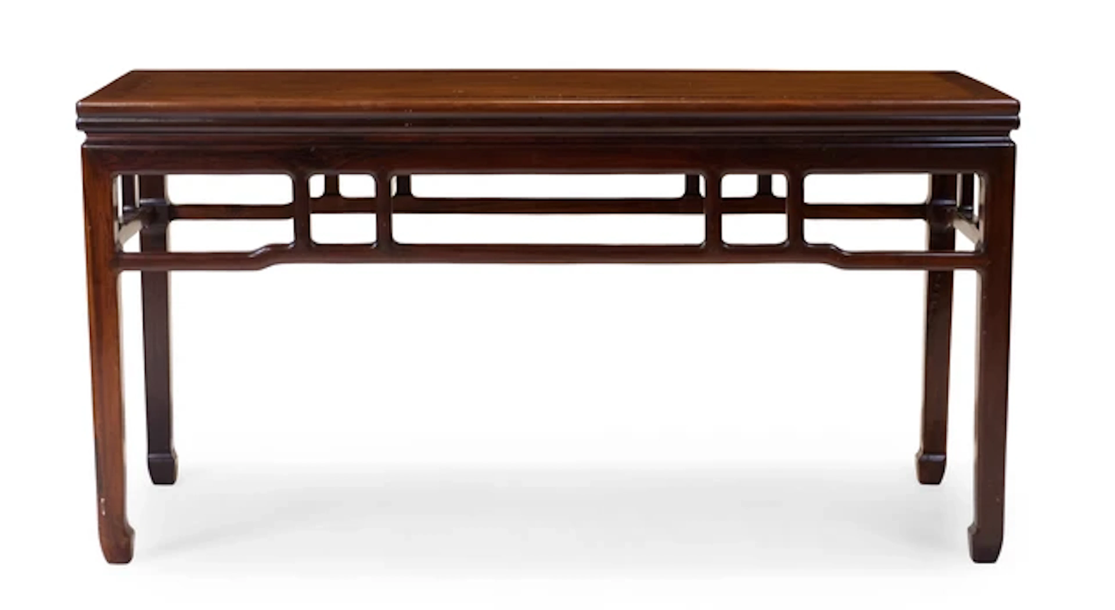 A large Chinese hongmu table Qing dynasty