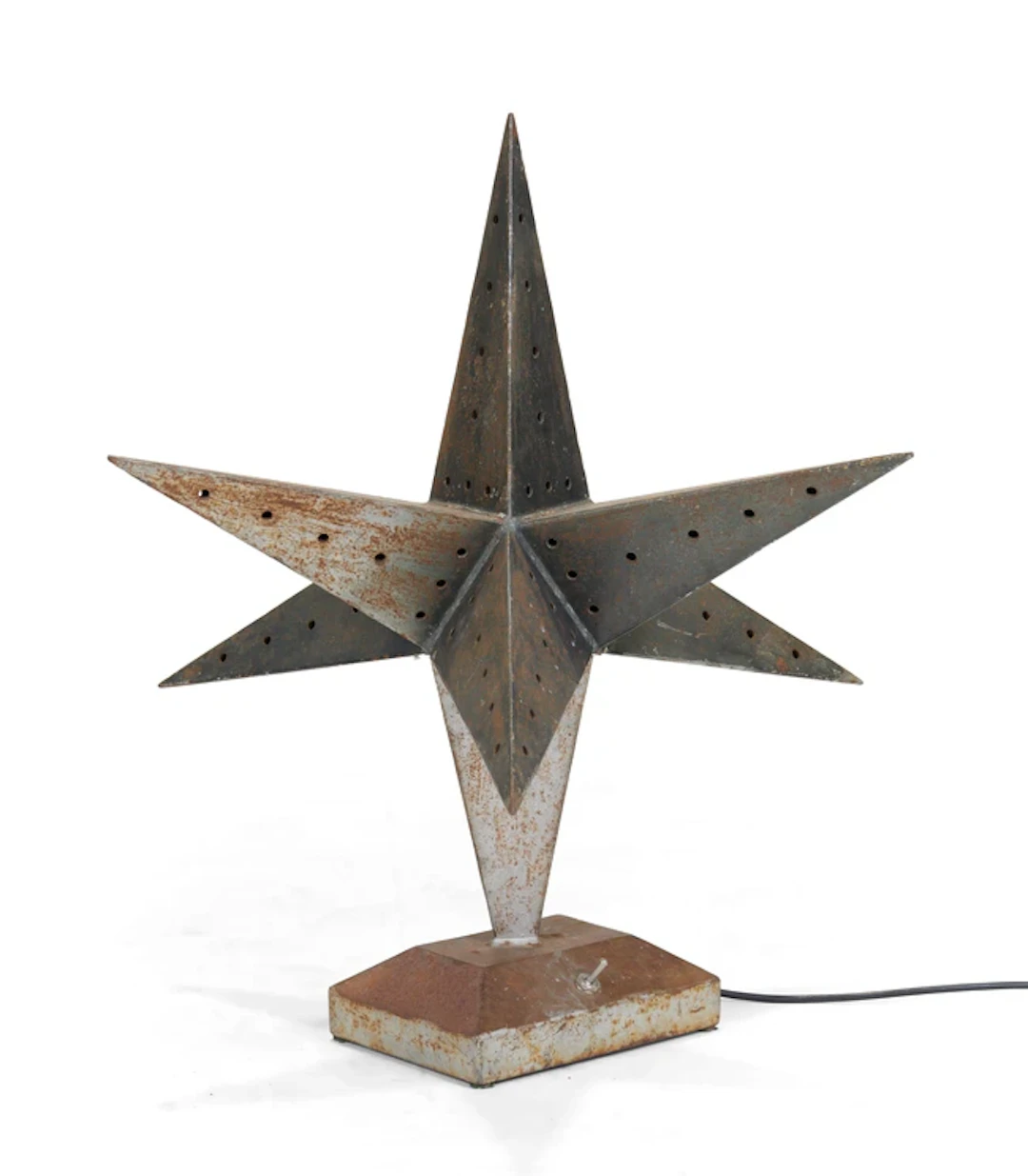 Brutalist Moravian Star table lamp