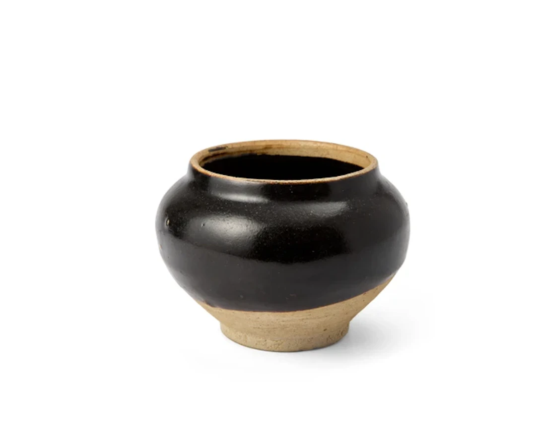 A Chinese Henan black-glazed jar Yuan dynasty The...