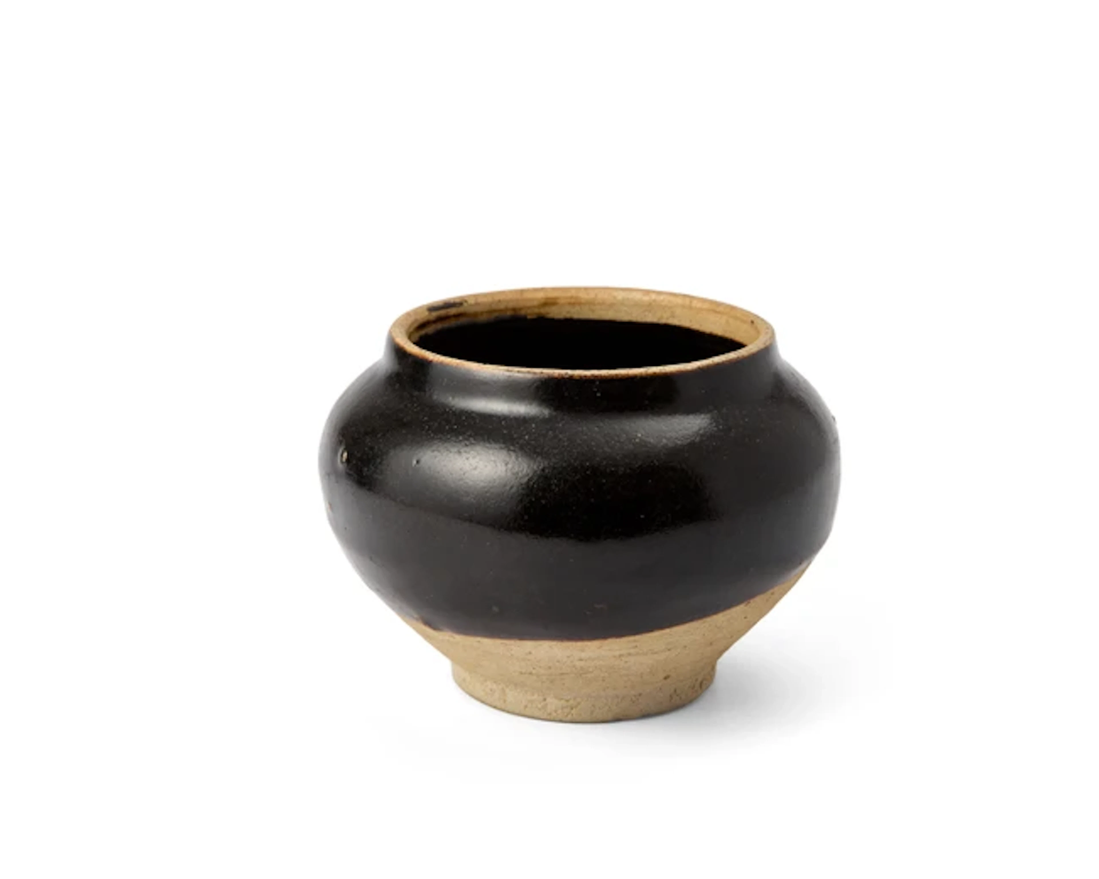 A Chinese Henan black-glazed jar Yuan dynasty The...