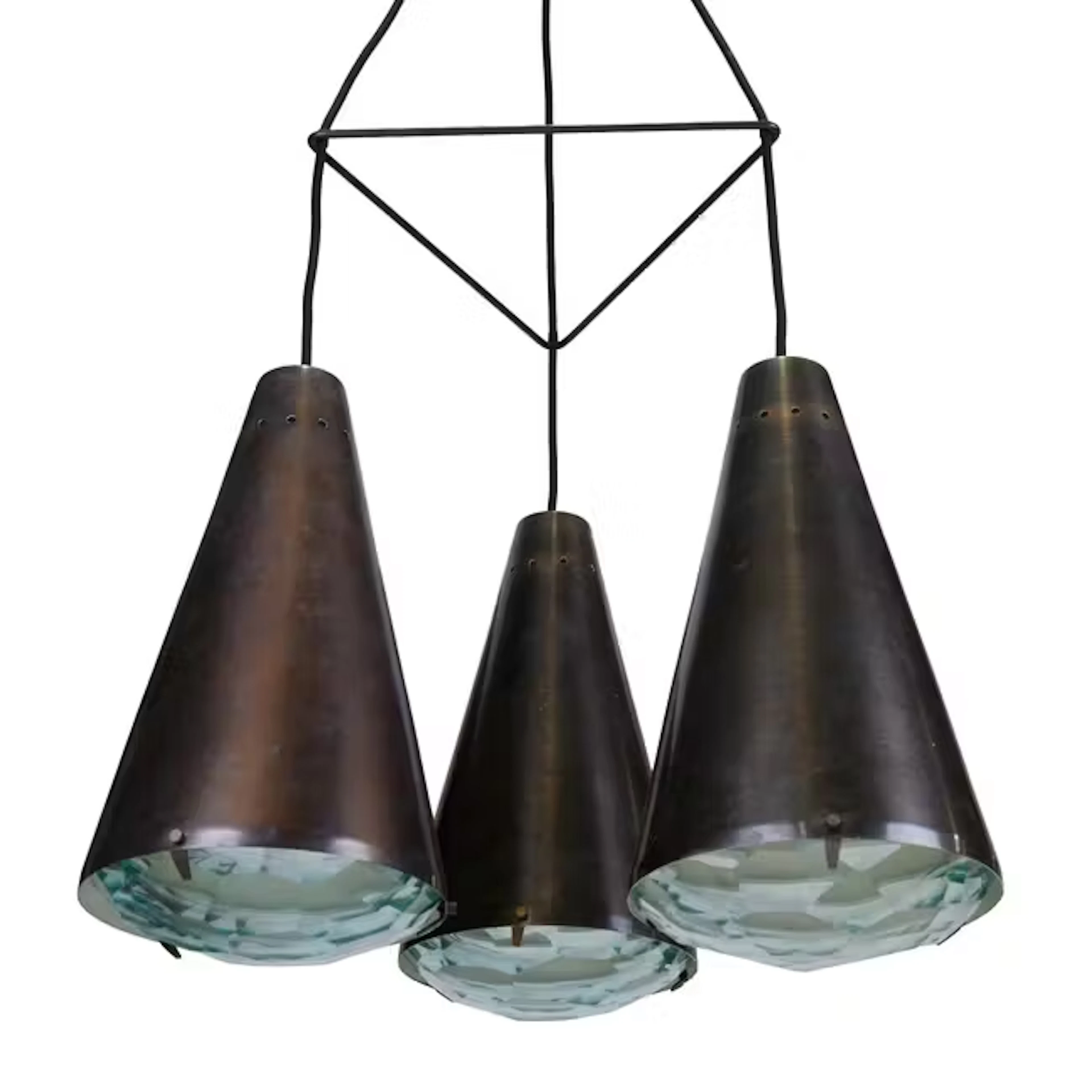Max Ingrand (Italian 1908-1969) for Fontana Arte Model ‘2126’ ceiling light