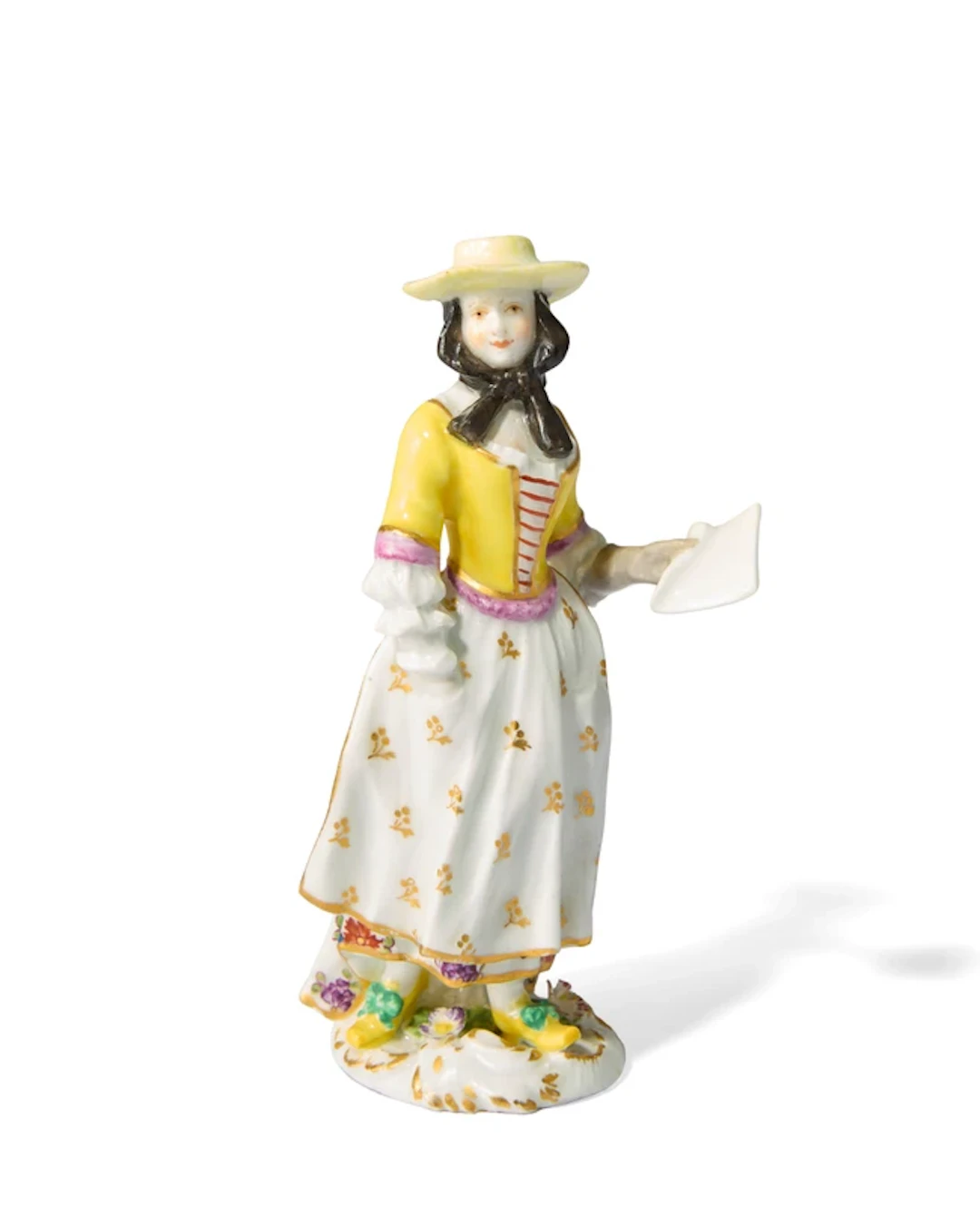 A Meissen porcelain figure of the female singer (Mrs Parker)