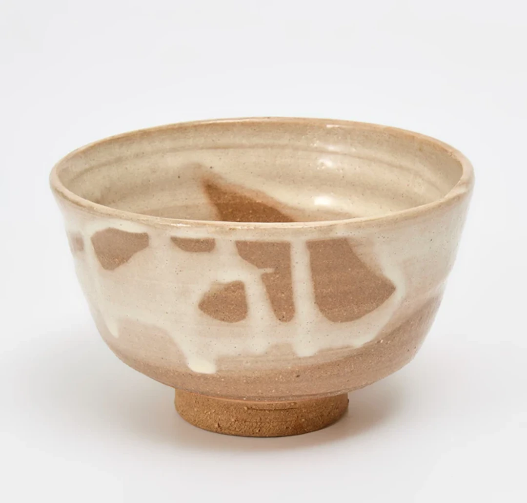 Sokaku Mizuno (1912-1997) Chawan Stoneware with kohiki...