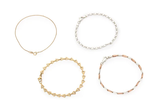 A group of four bracelets