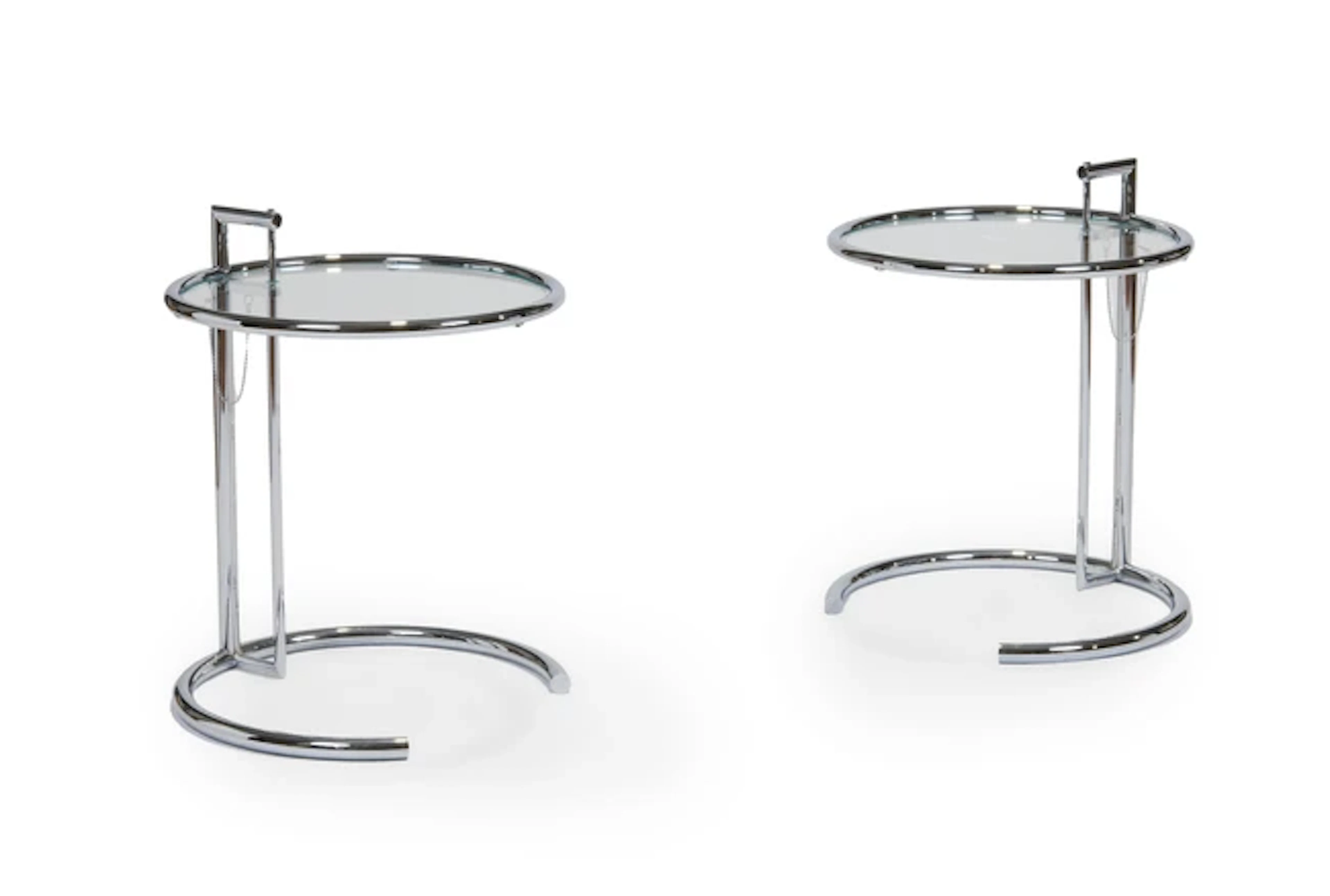 Eileen Gray (1878-1976) for Classicon Pair of 'E1027' coffee tables