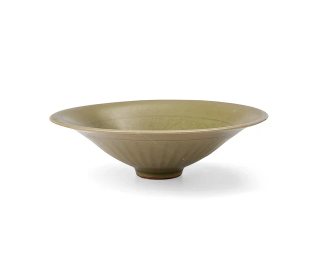 A Chinese Yaozhou celadon conical bowl Jin dynasty The...