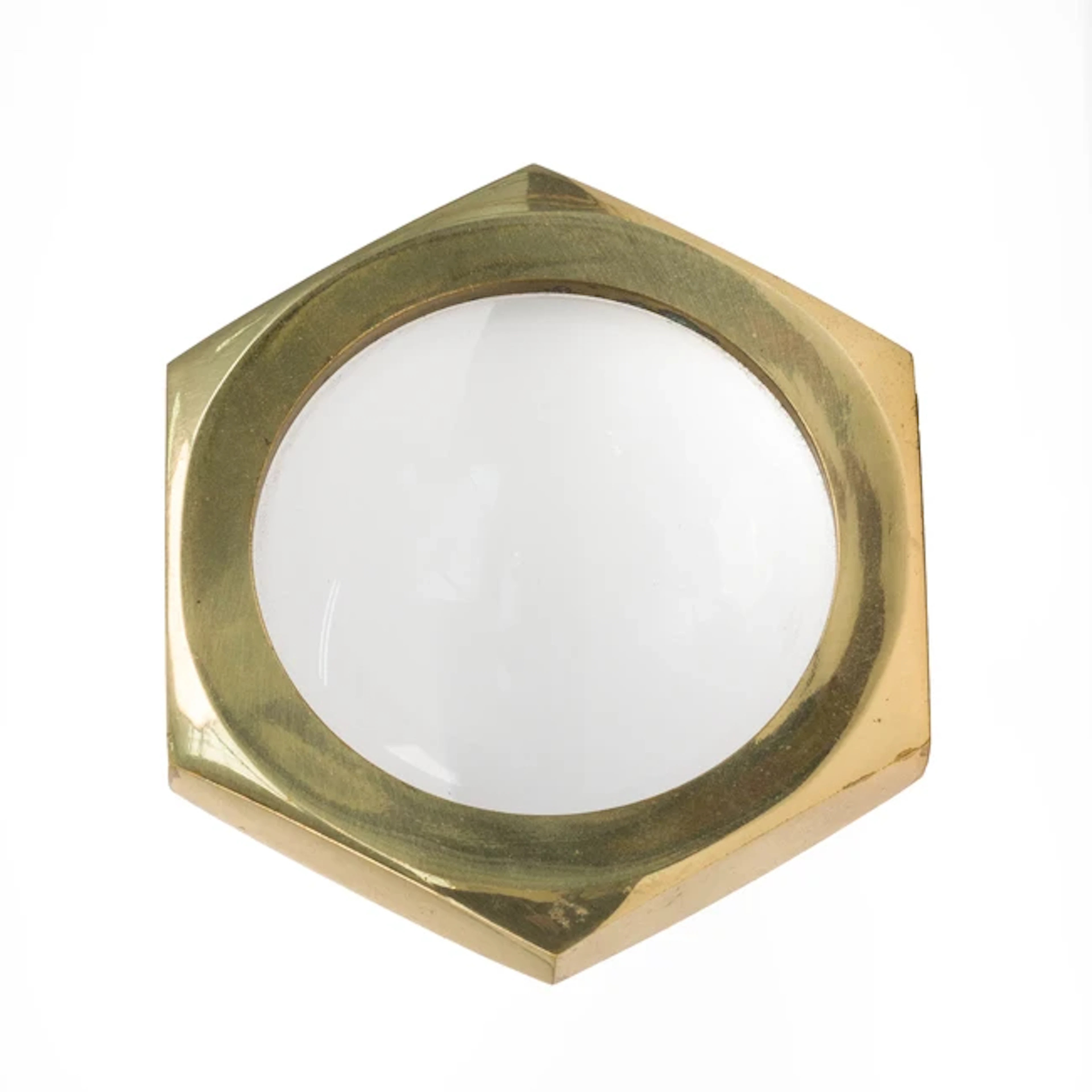 Carl Aubock Model 5071 paperweight with magnifying glass