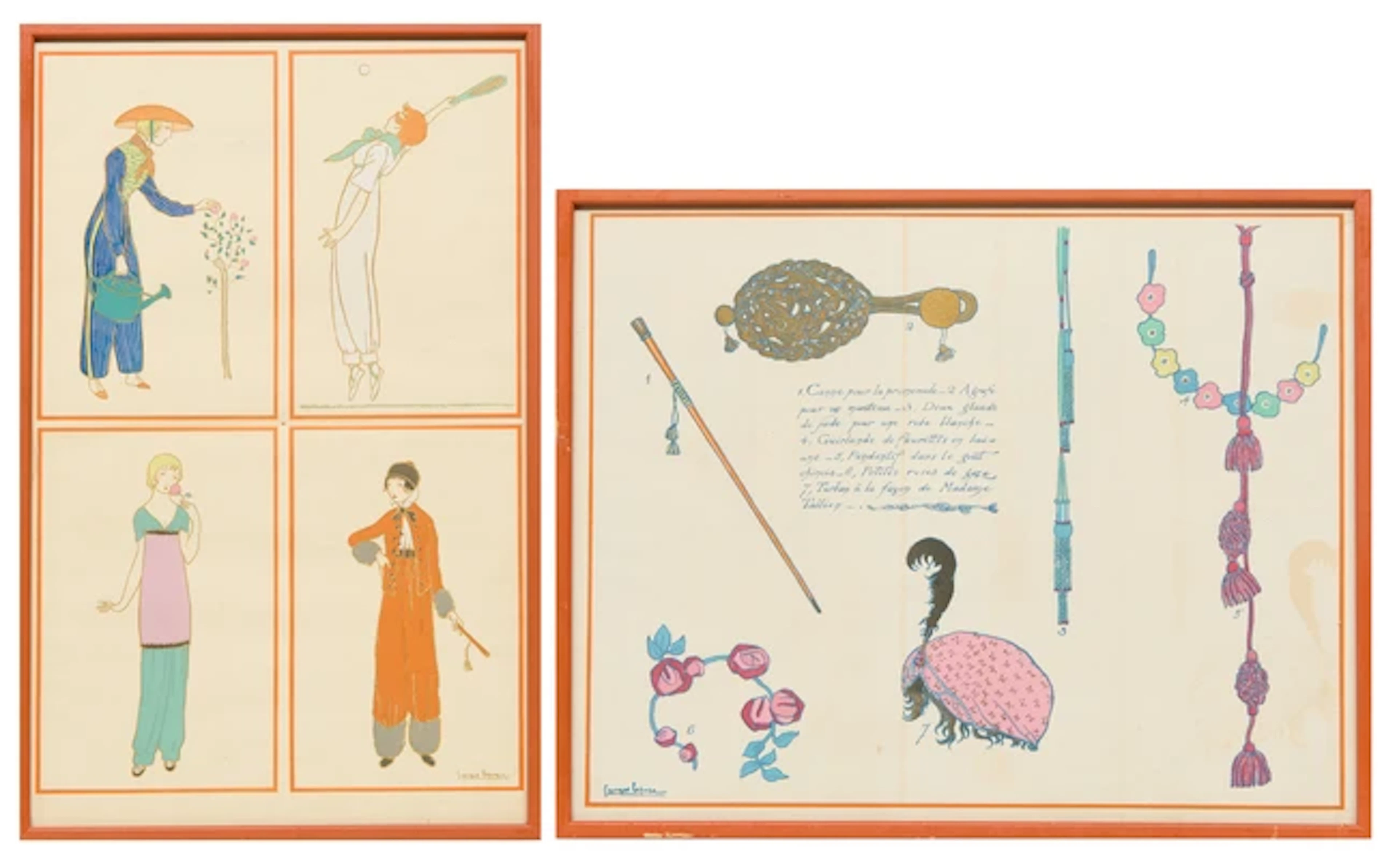 Georges Lepape (French 1887-1971) Les Choses Pour Paul Poiret