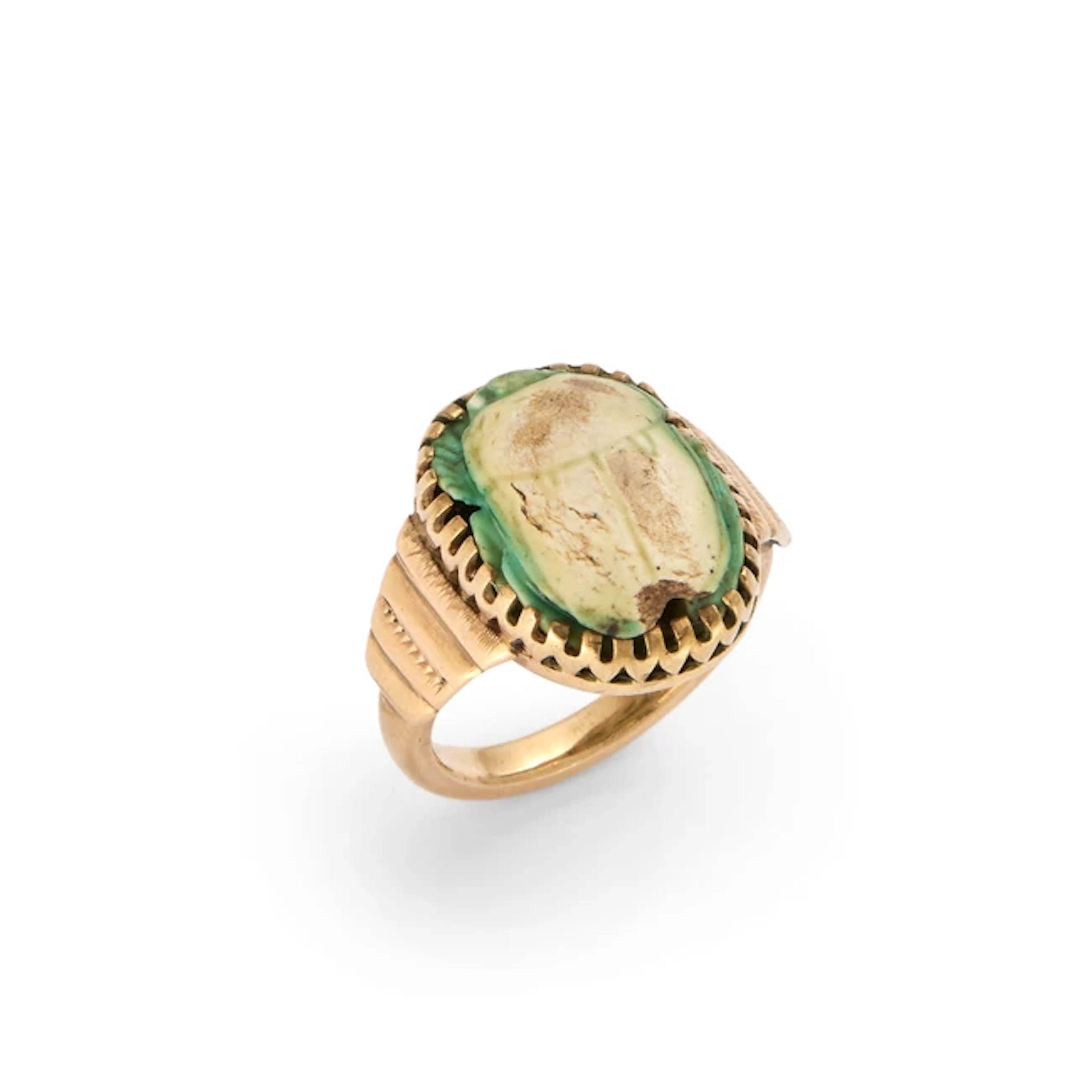 An early 20th century Egyptian revival ring