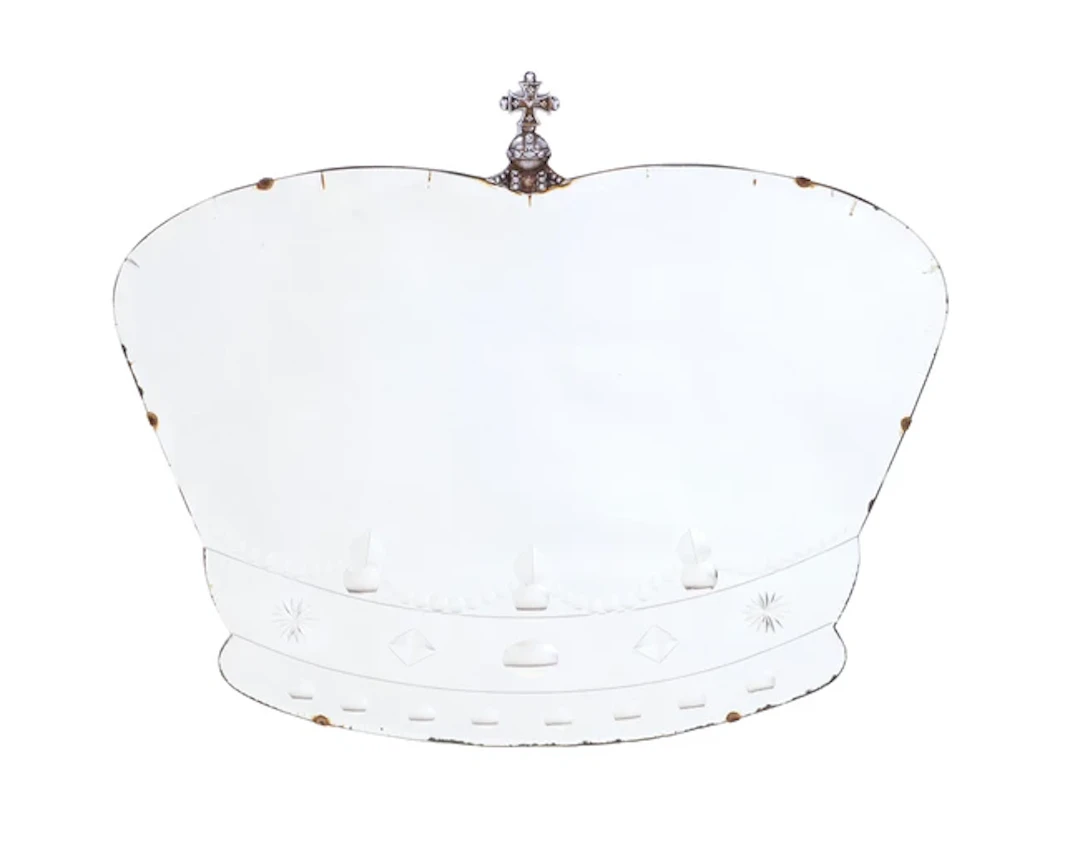 W.S Laurie's Glass Works Coronation wall mirror