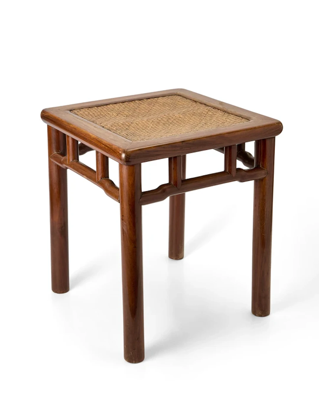 A Chinese huanghuali square stool
