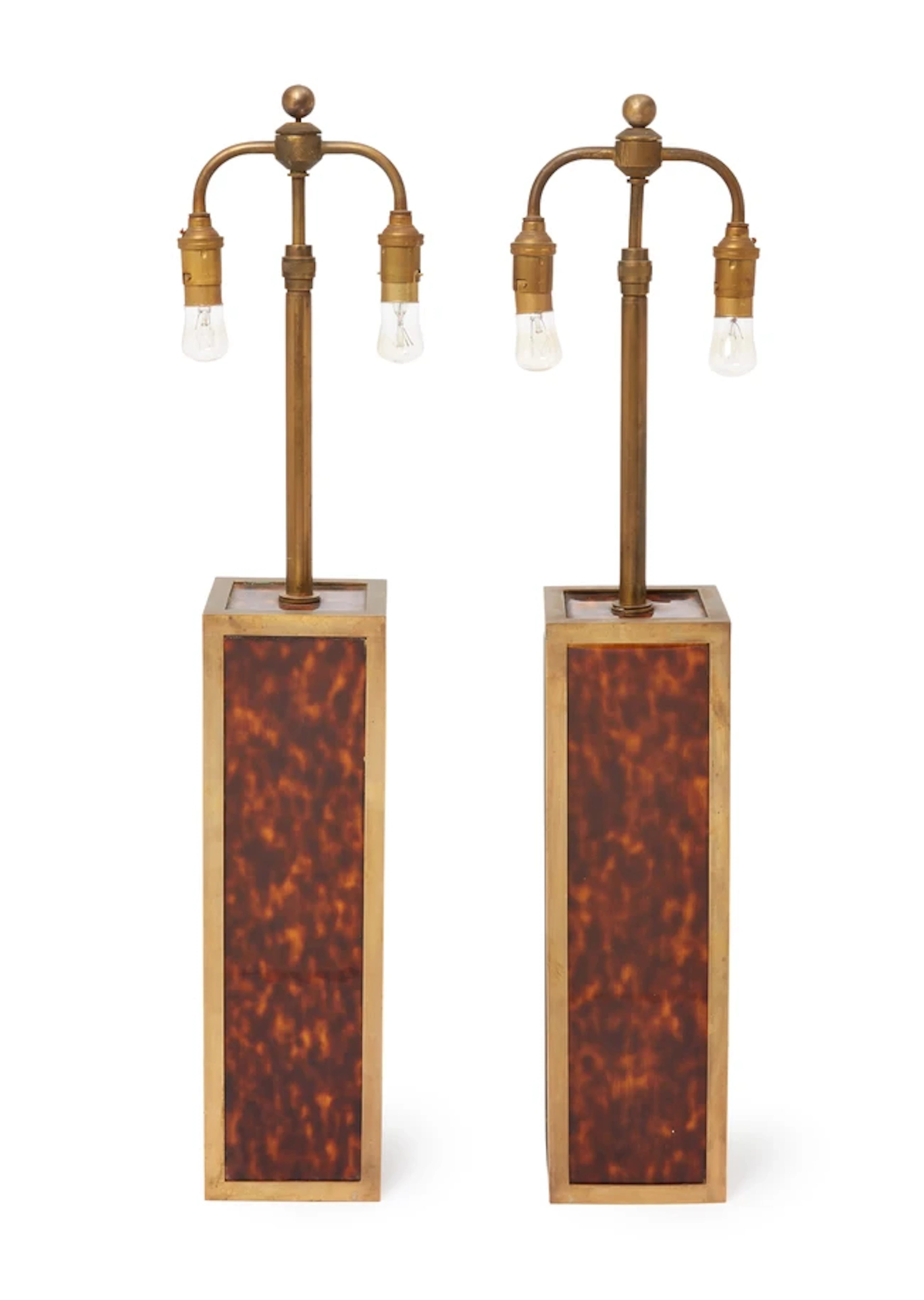 French Pair of table lamps