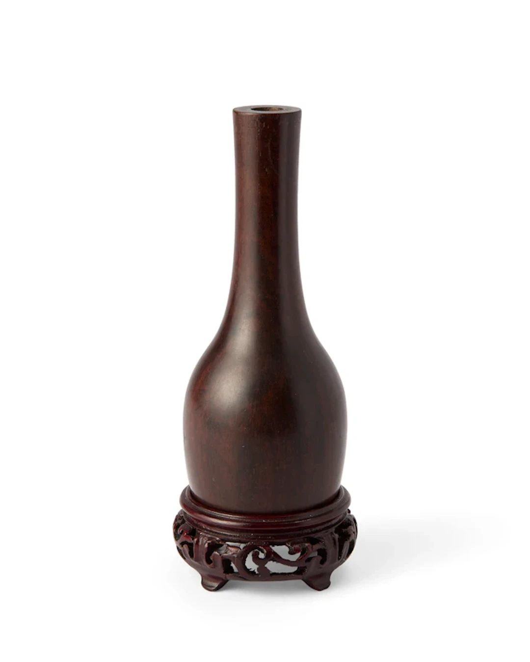 A small Chinese huanghuali tool vase Early Qing dynasty