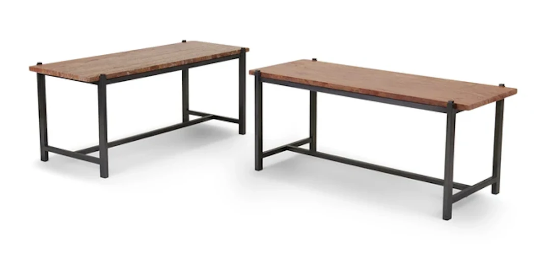 Manner of Marc Du Plantier Pair of side tables
