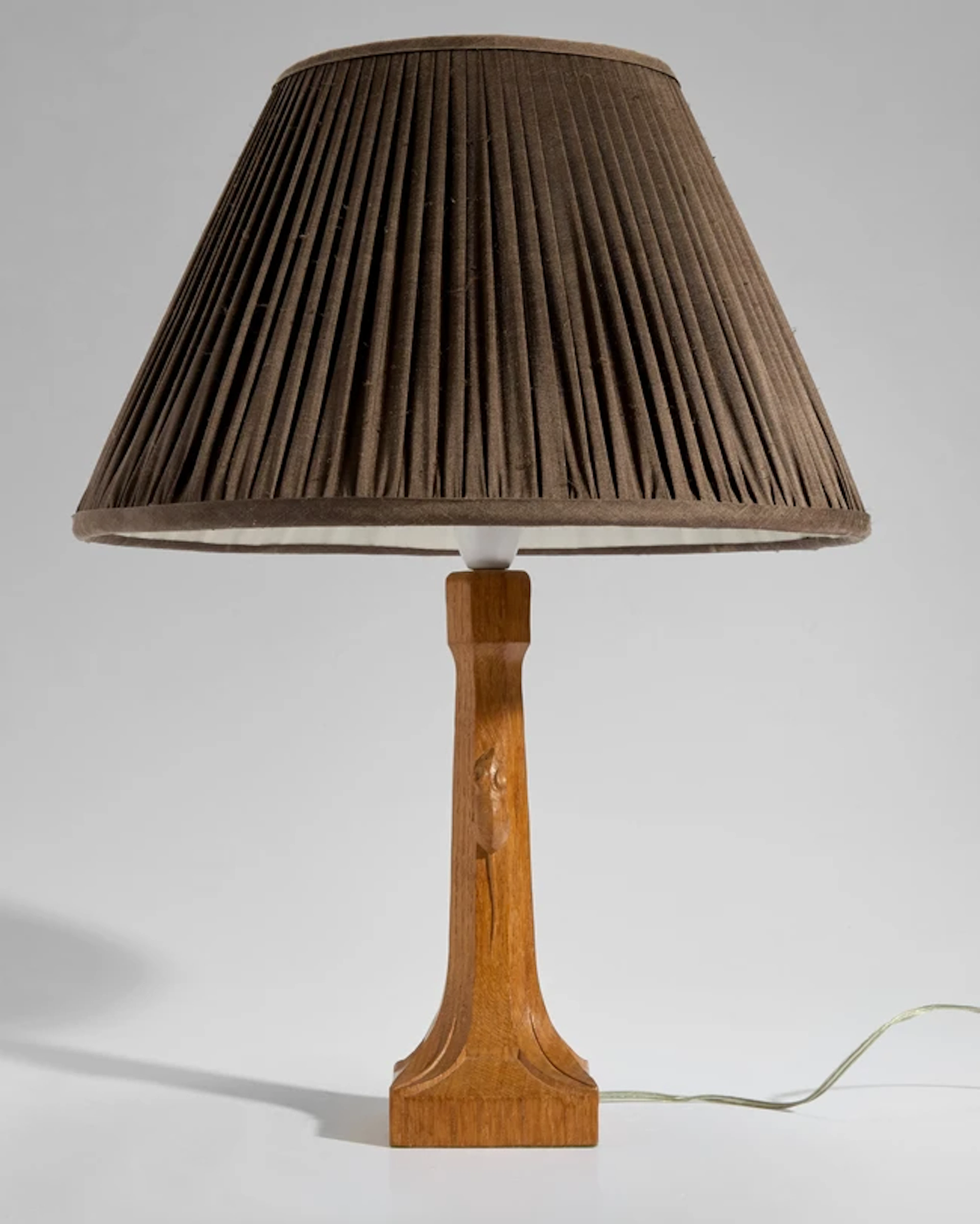 Workshop of Robert Mouseman Thompson Table lamp