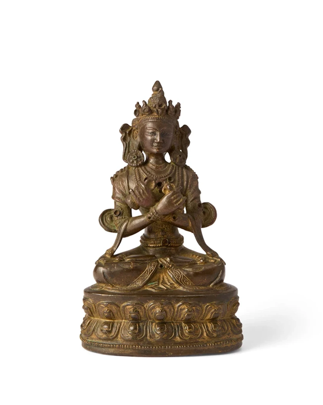 A Tibetan gilt copper-alloy figure of Vajradhara 15th...