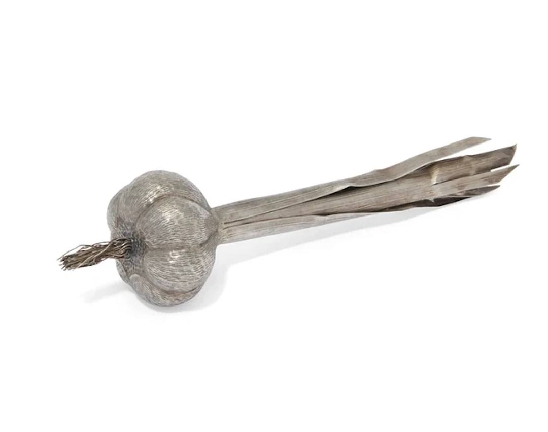 A Buccellati novelty silver garlic bulb table ornament