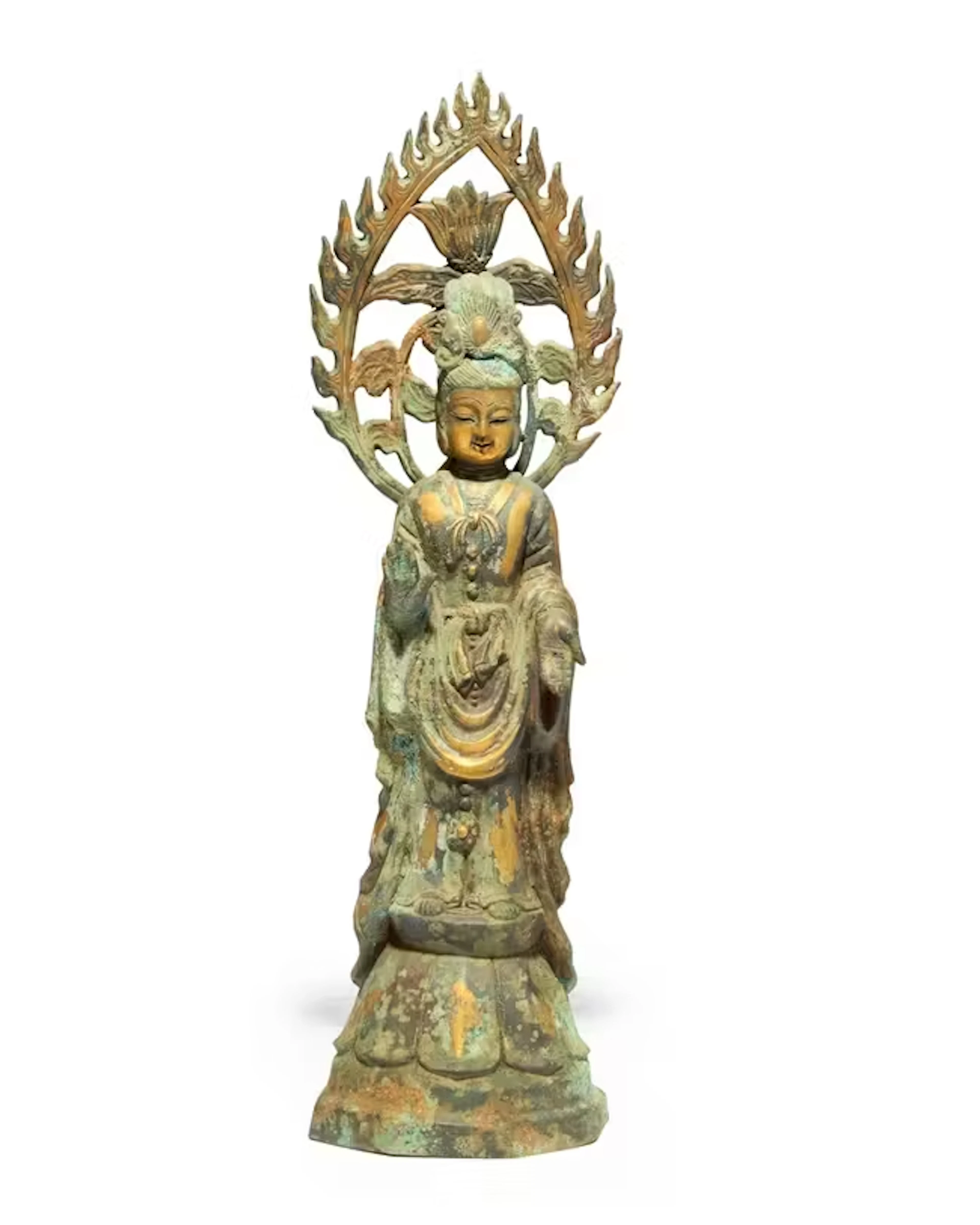 To be sold without reserve A Japanese parcel gilt bronze...