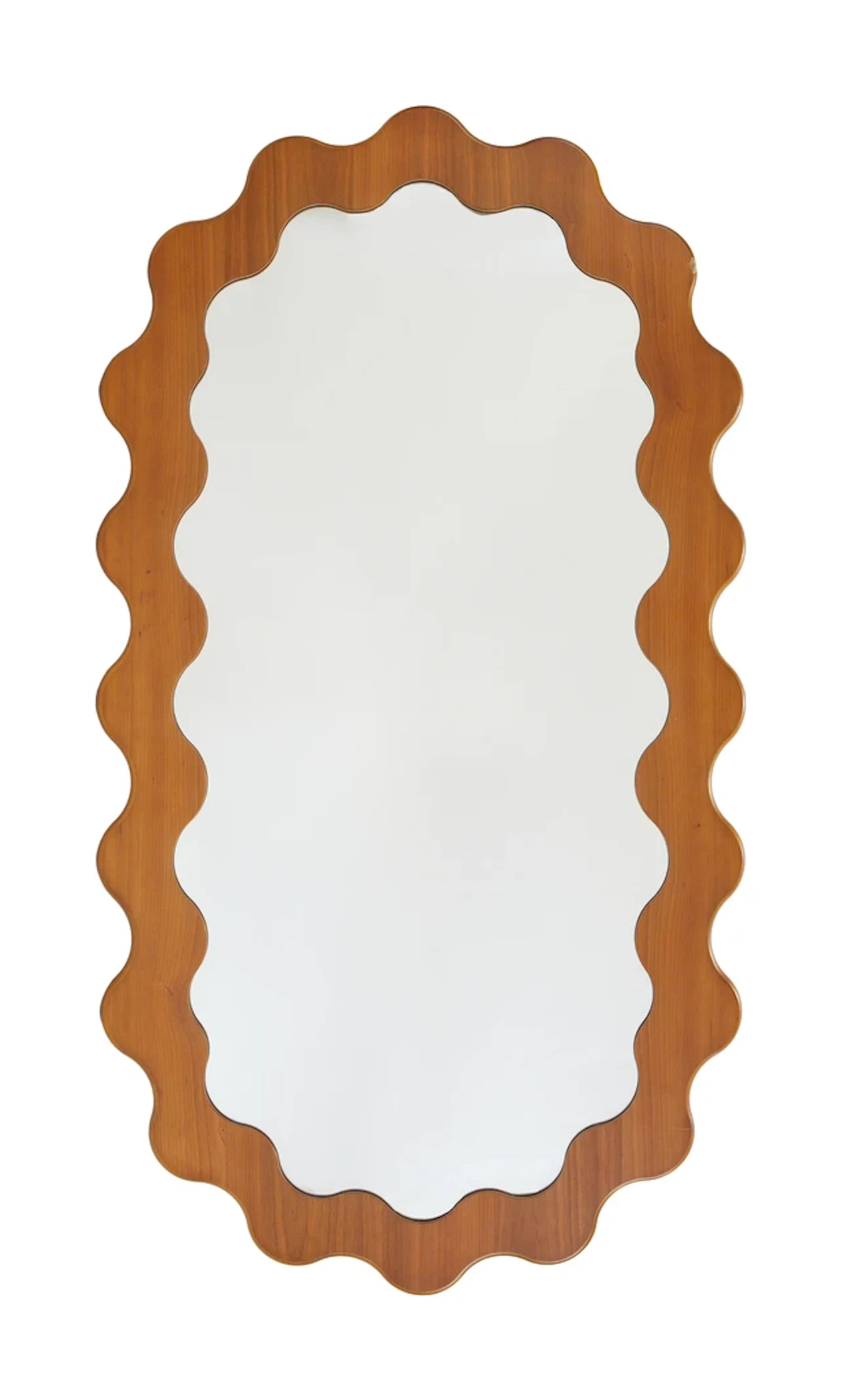 Contemporary Wavy framed mirror
