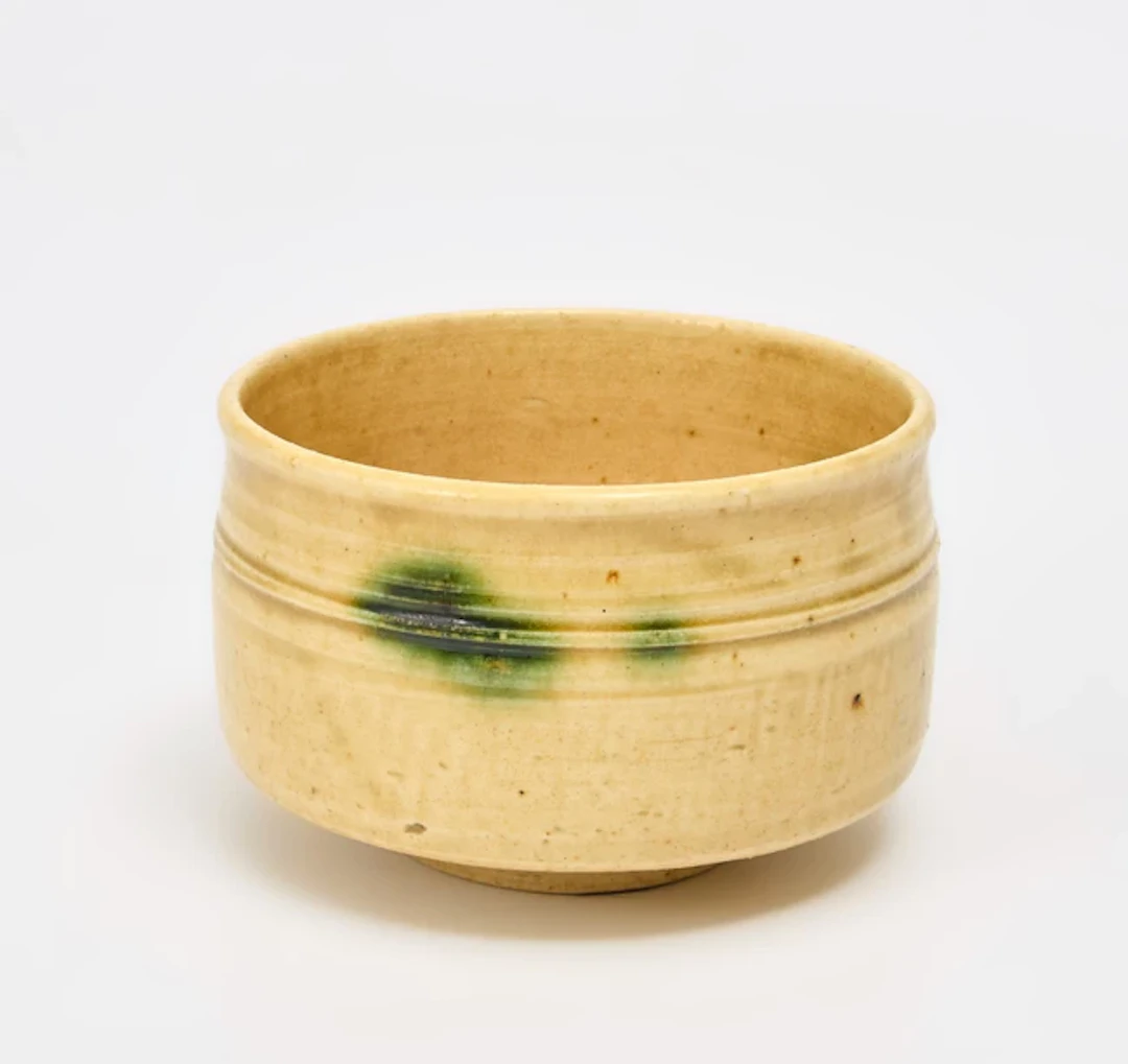 Renpei Kato (b.1928) Ki-seto-yaki chawan