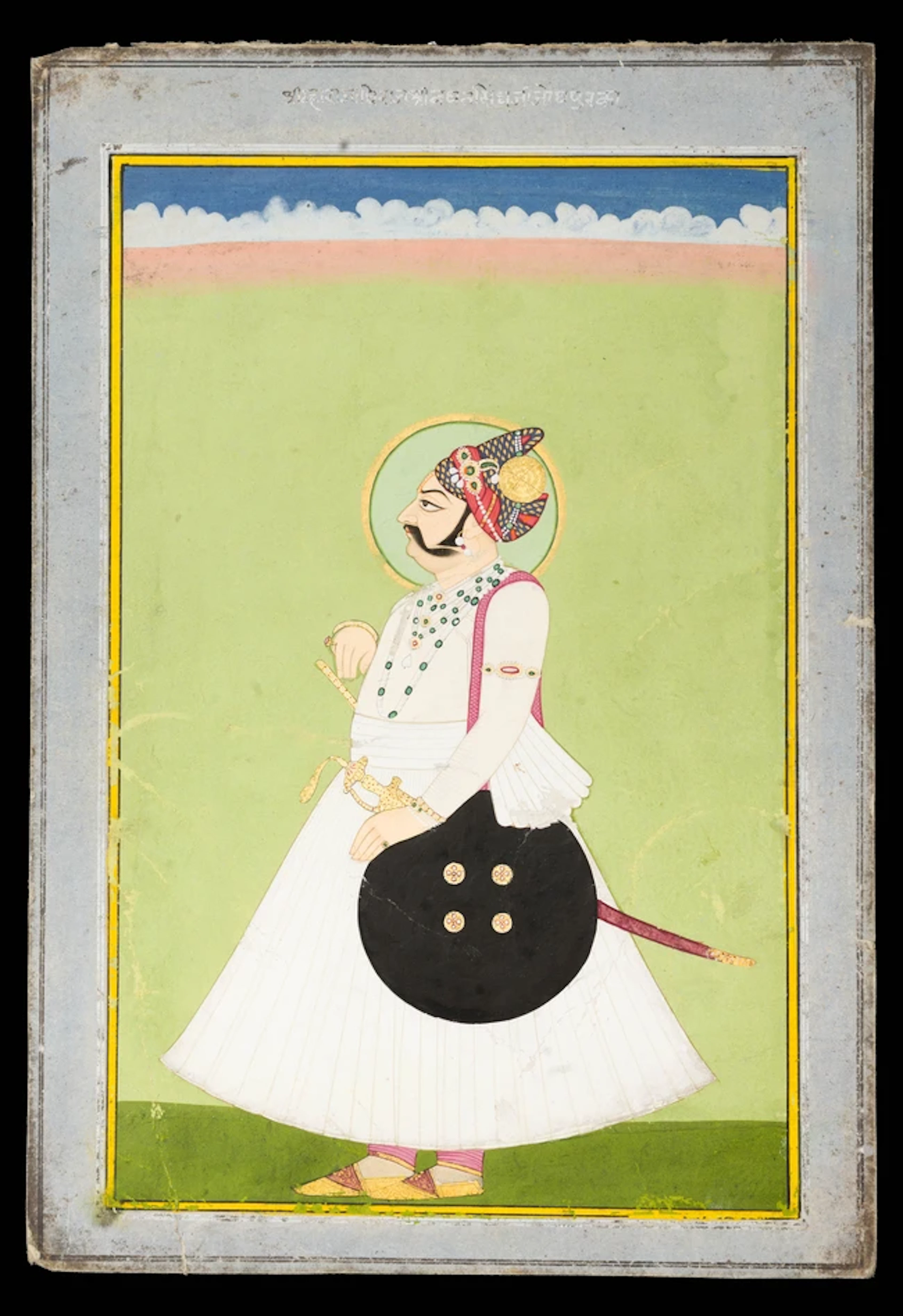 A standing portrait of a Maharaja
