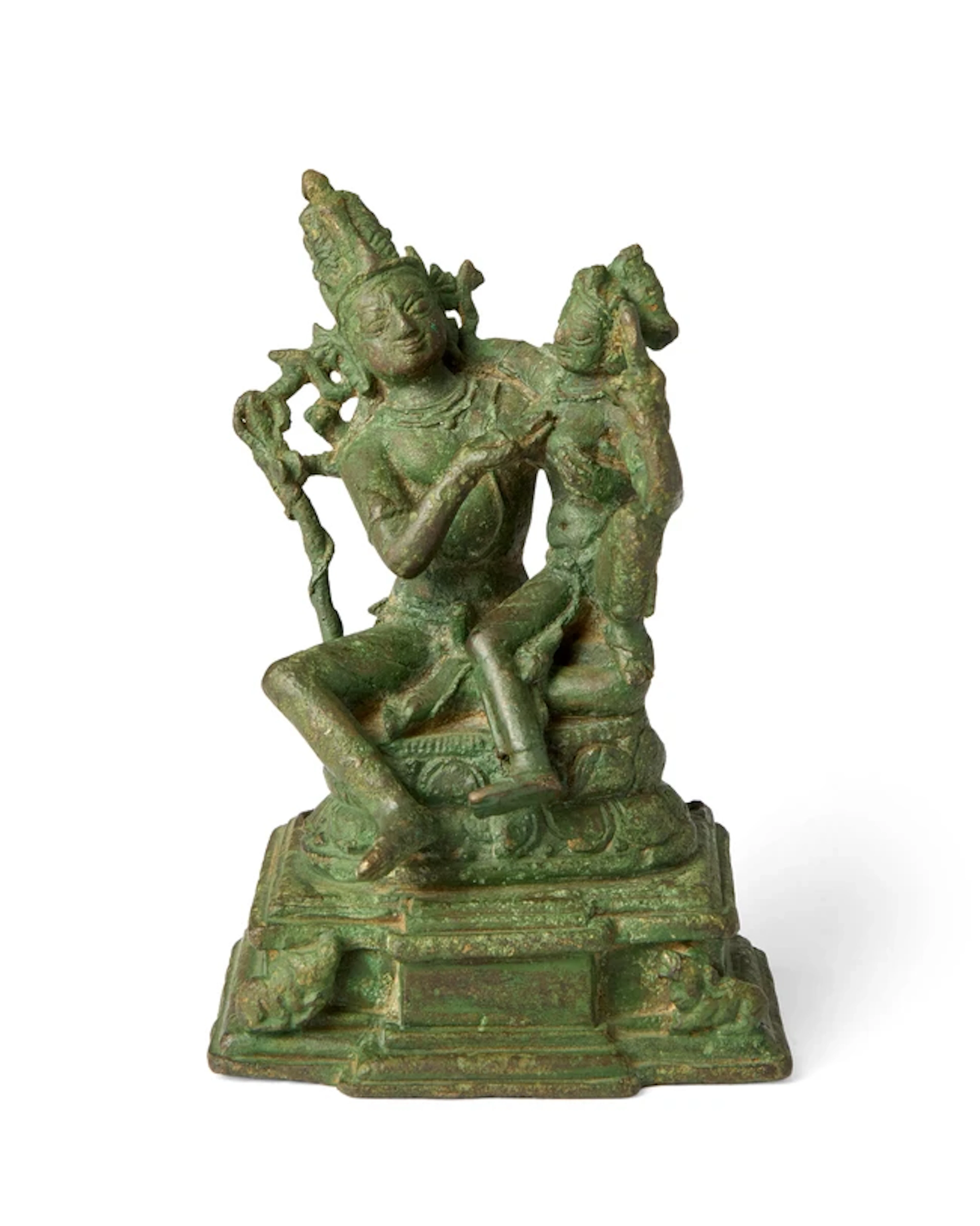 A Northeast Indian copper-alloy 'Shiva and Parvati'...