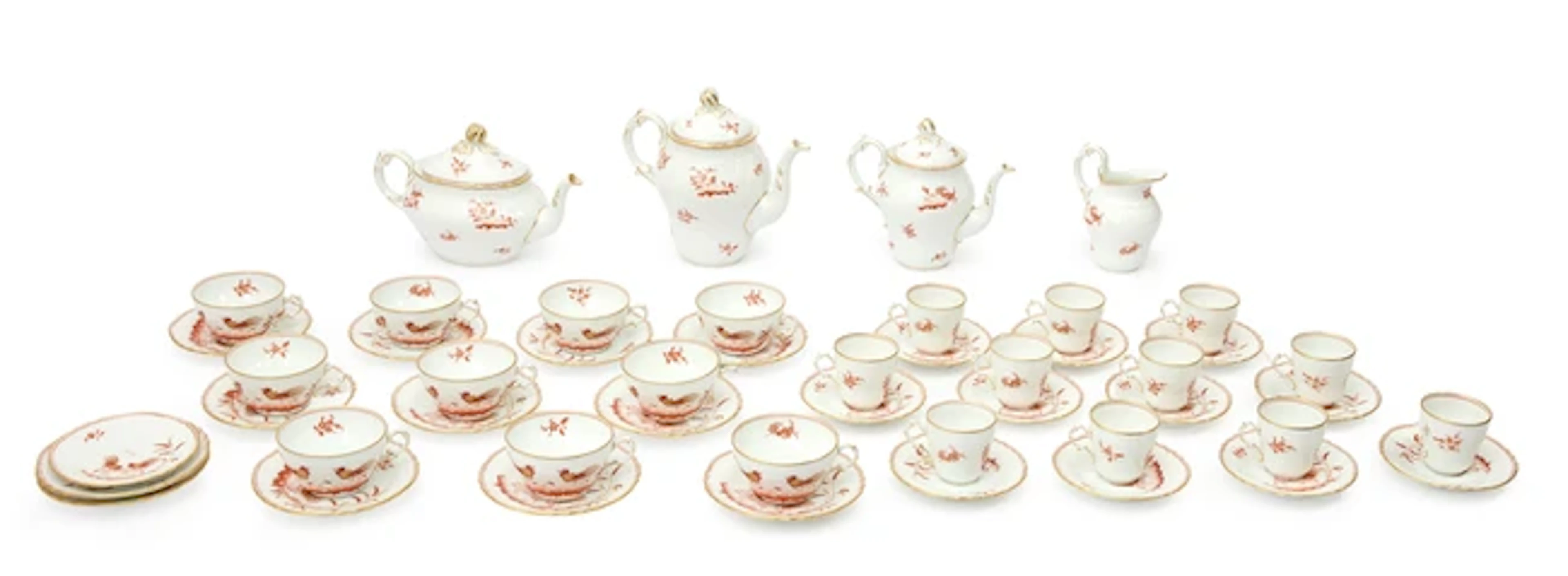 A Richard Ginori 'Vecchio Ginori' porcelain ‘Galli Rossi’...