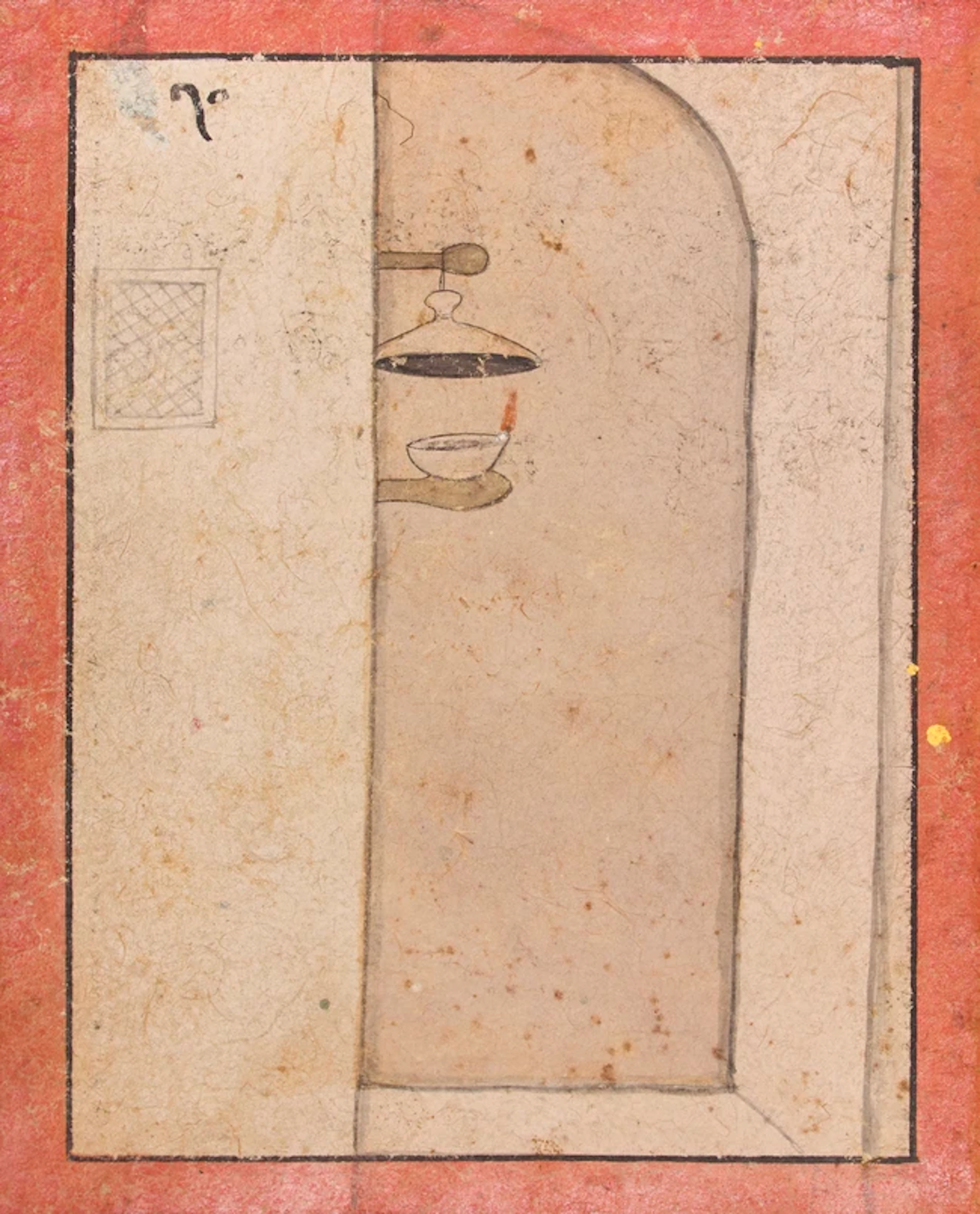 A Tantric scene: An arched doorway