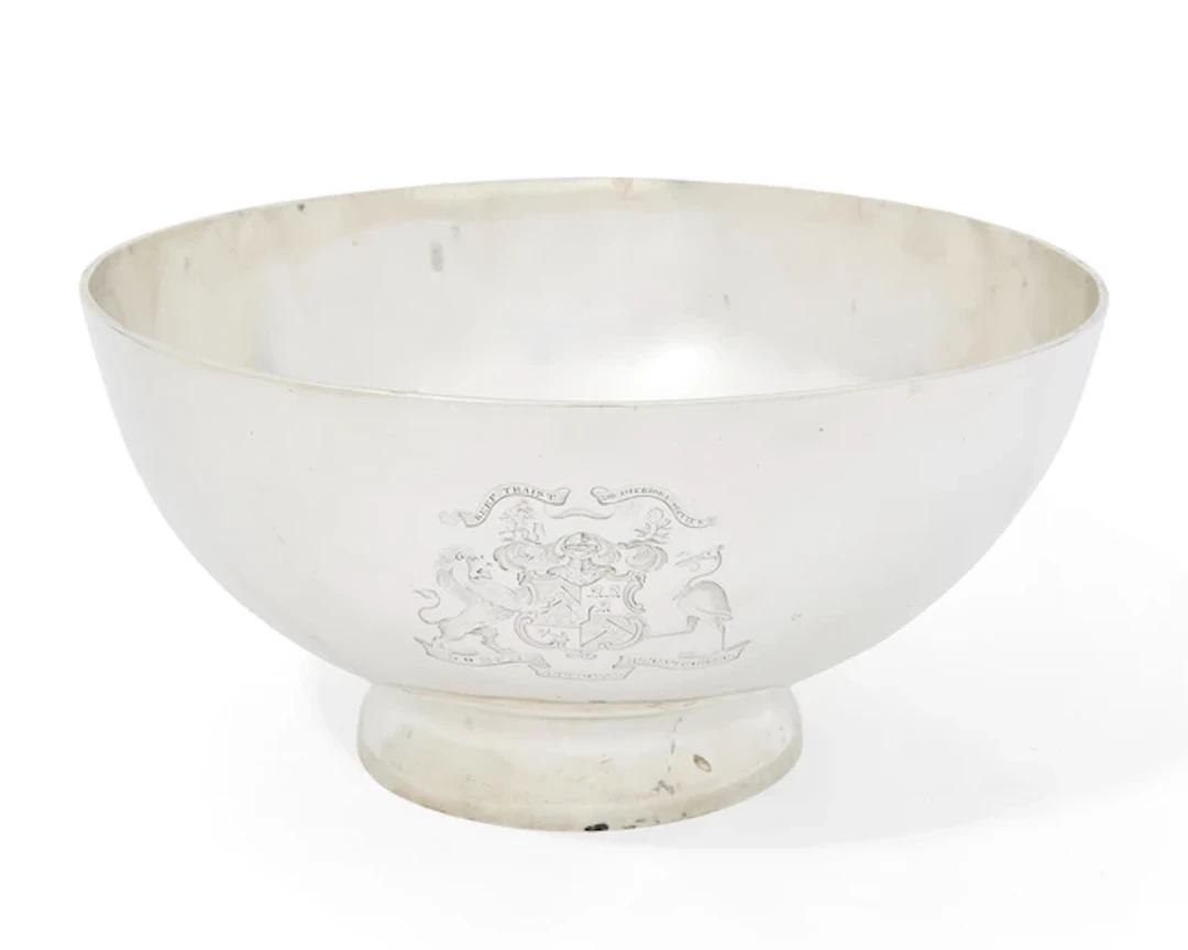 A George III Scottish silver punch or toddy bowl