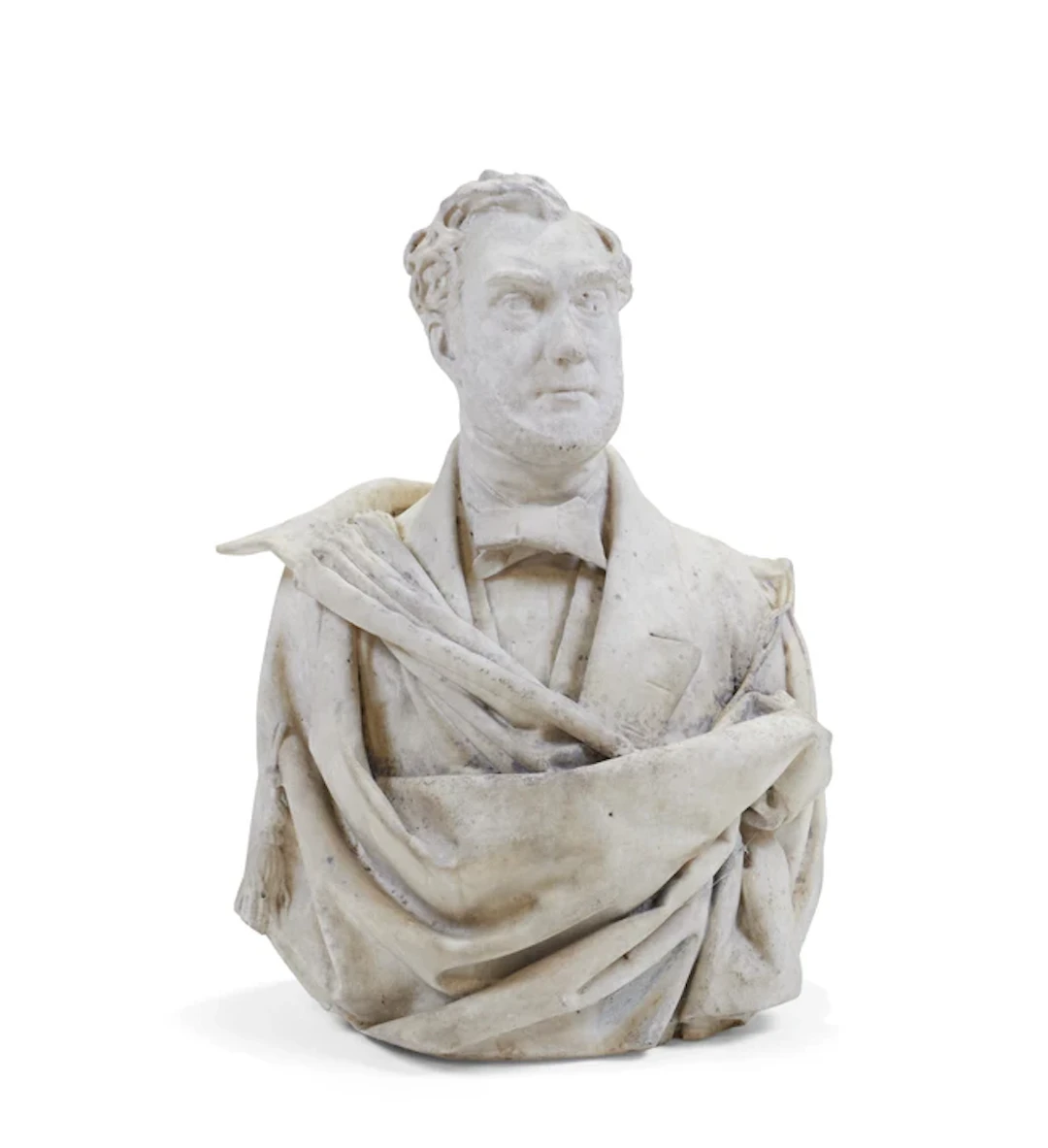 A French marble bust of a gentleman