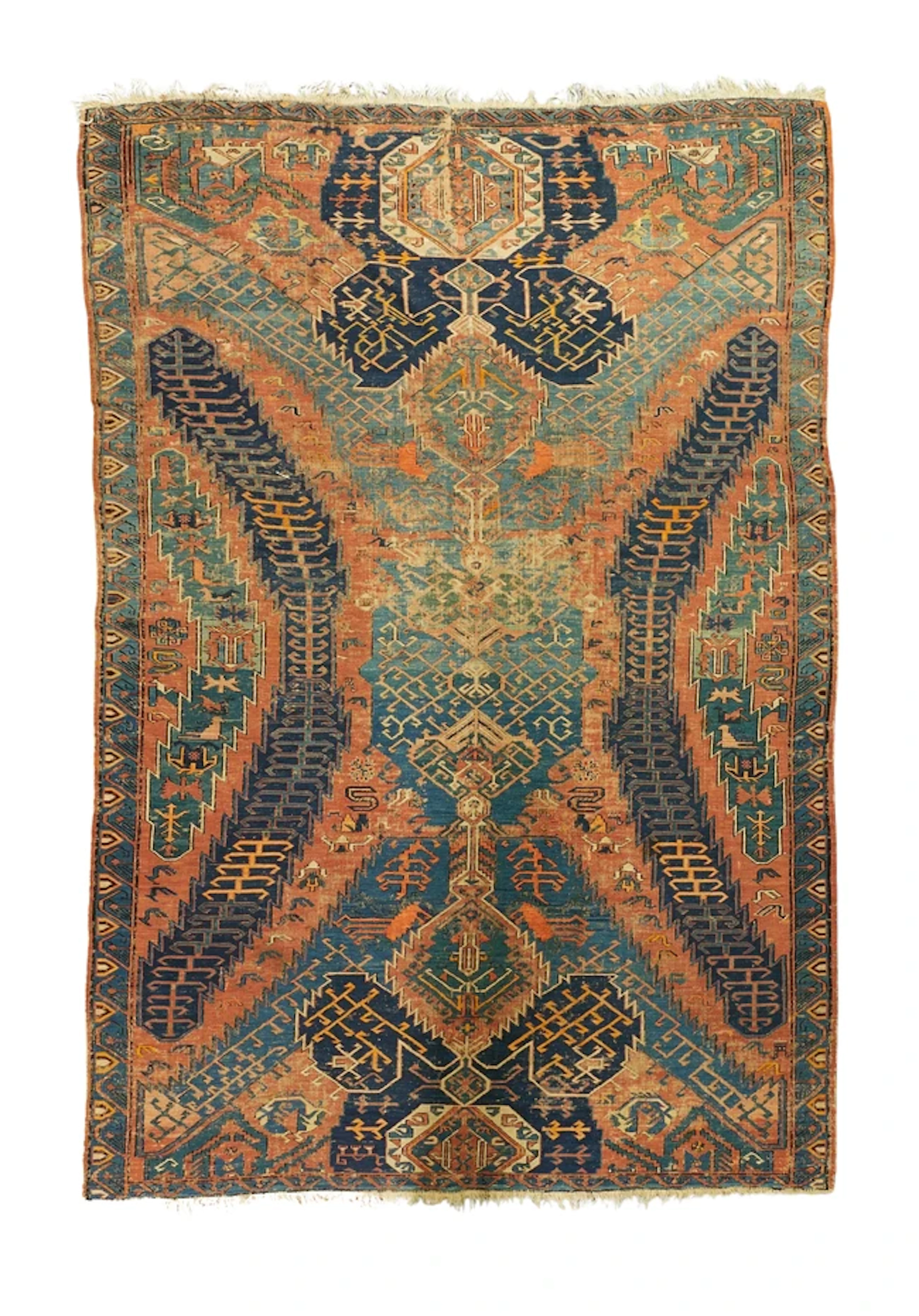 A Caucasian 'Dragon' Soumac flatweave carpet