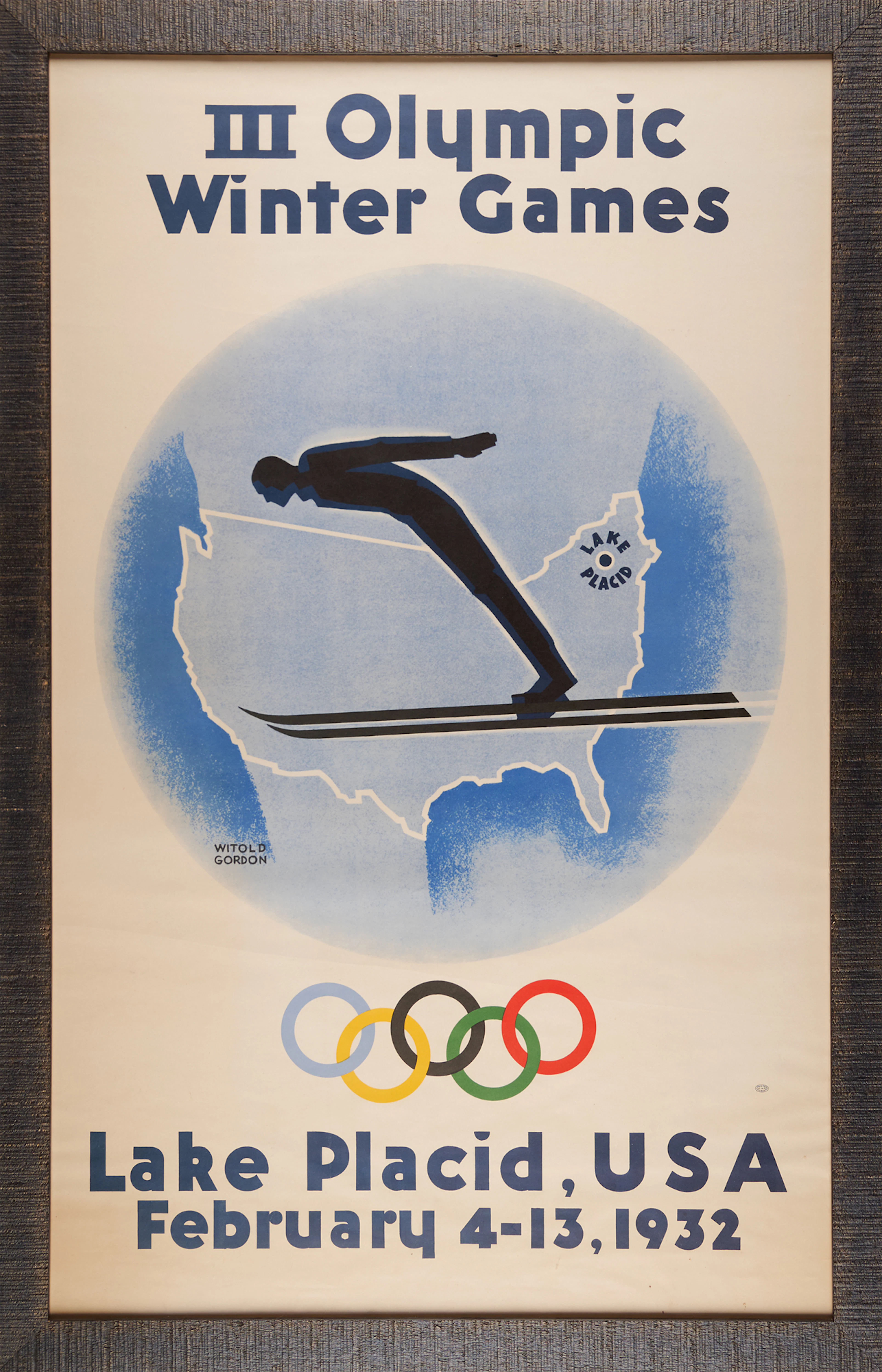 Lake Placid 1932 Winter Olympics Poster (24.5˝ x 39.5˝)