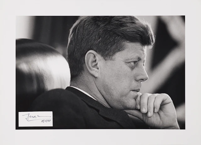 John F. Kennedy Original Oversized Photograph Signed by Jacques Lowe