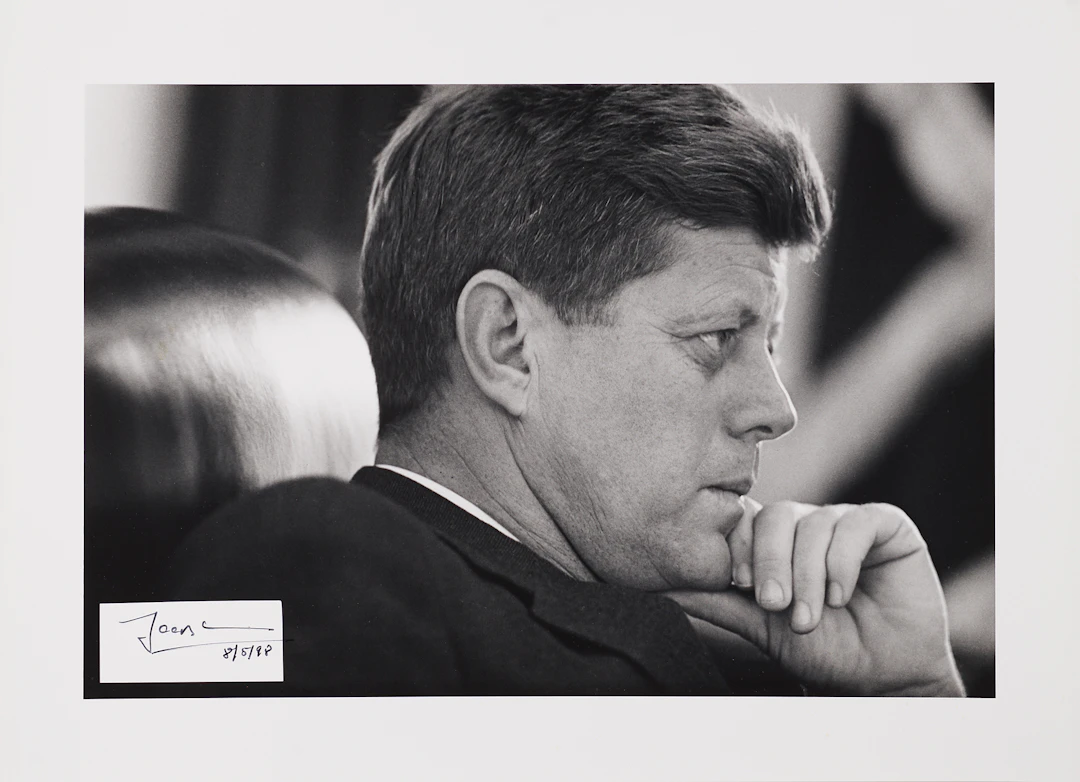 John F. Kennedy Original Oversized Photograph Signed by Jacques Lowe
