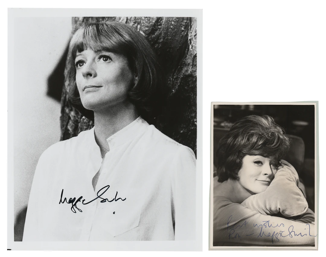 Maggie Smith (2) Signed Photographs