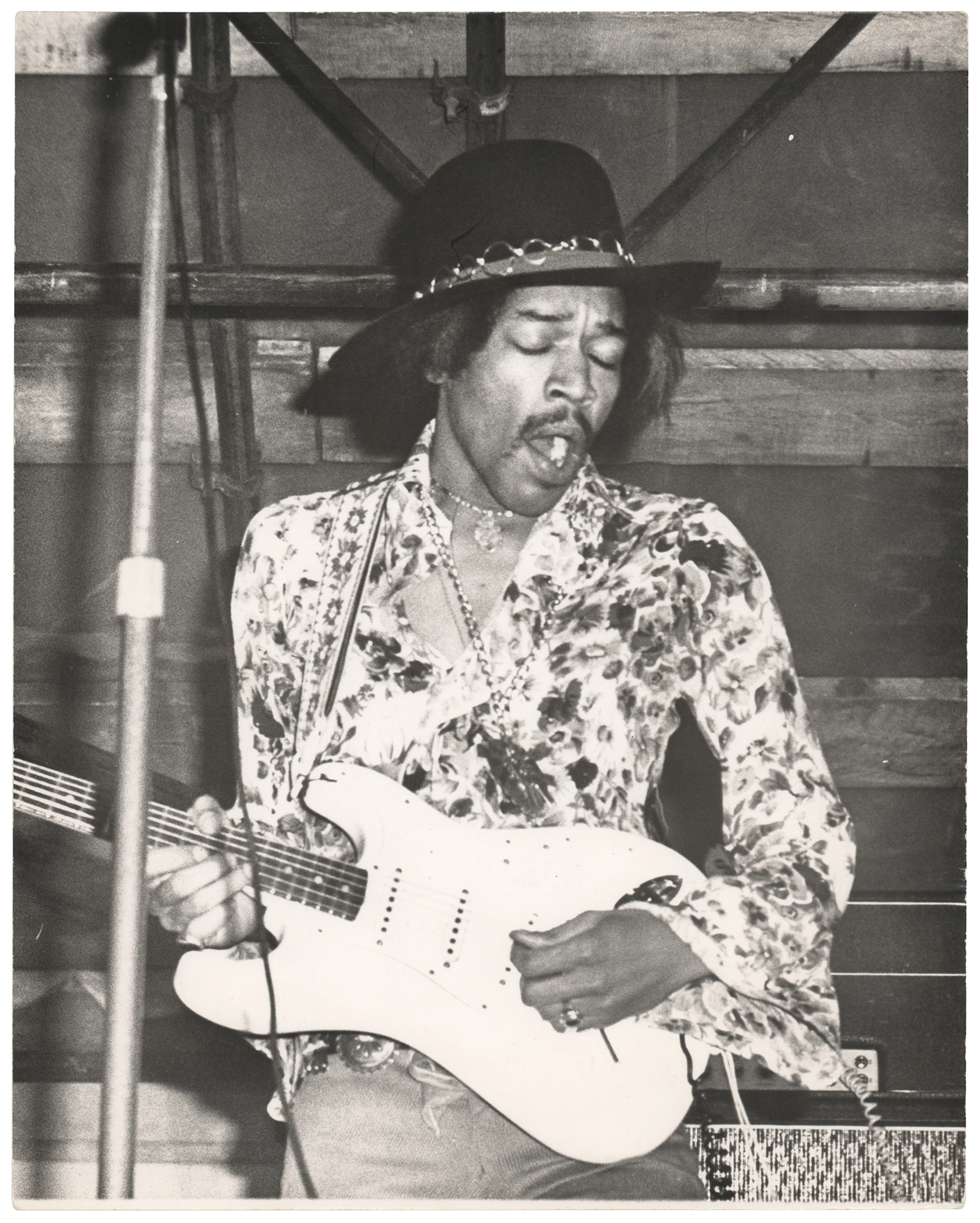 Jimi Hendrix Vintage 'Woburn Music Festival' Photograph by Richard Sacks (1968)