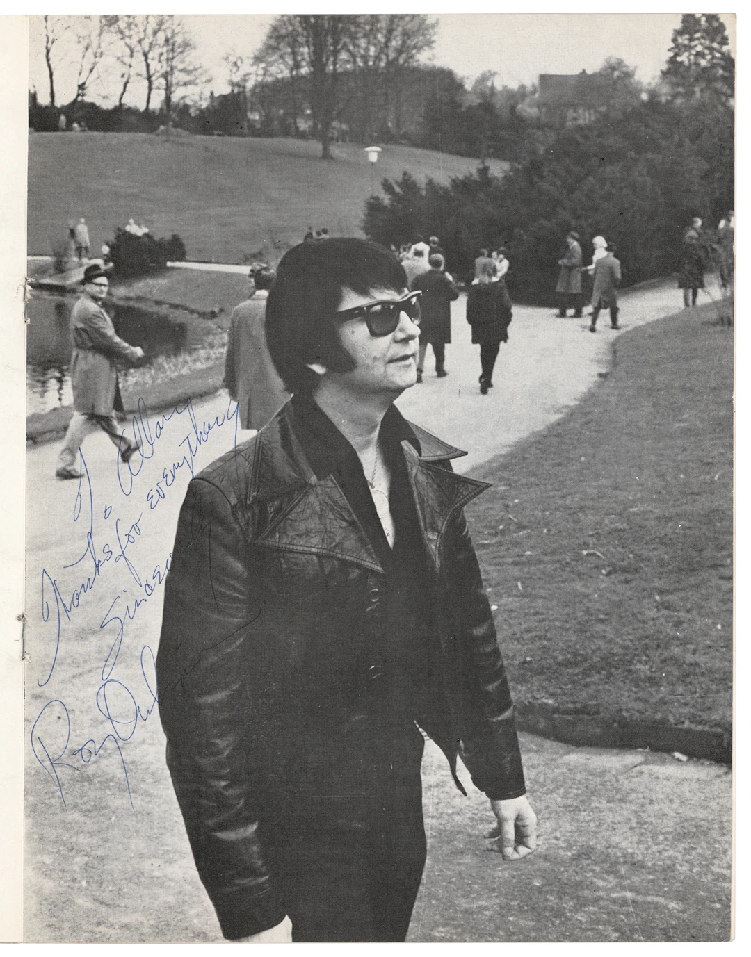 Roy Orbison Signed 1970 UK Tour Program
